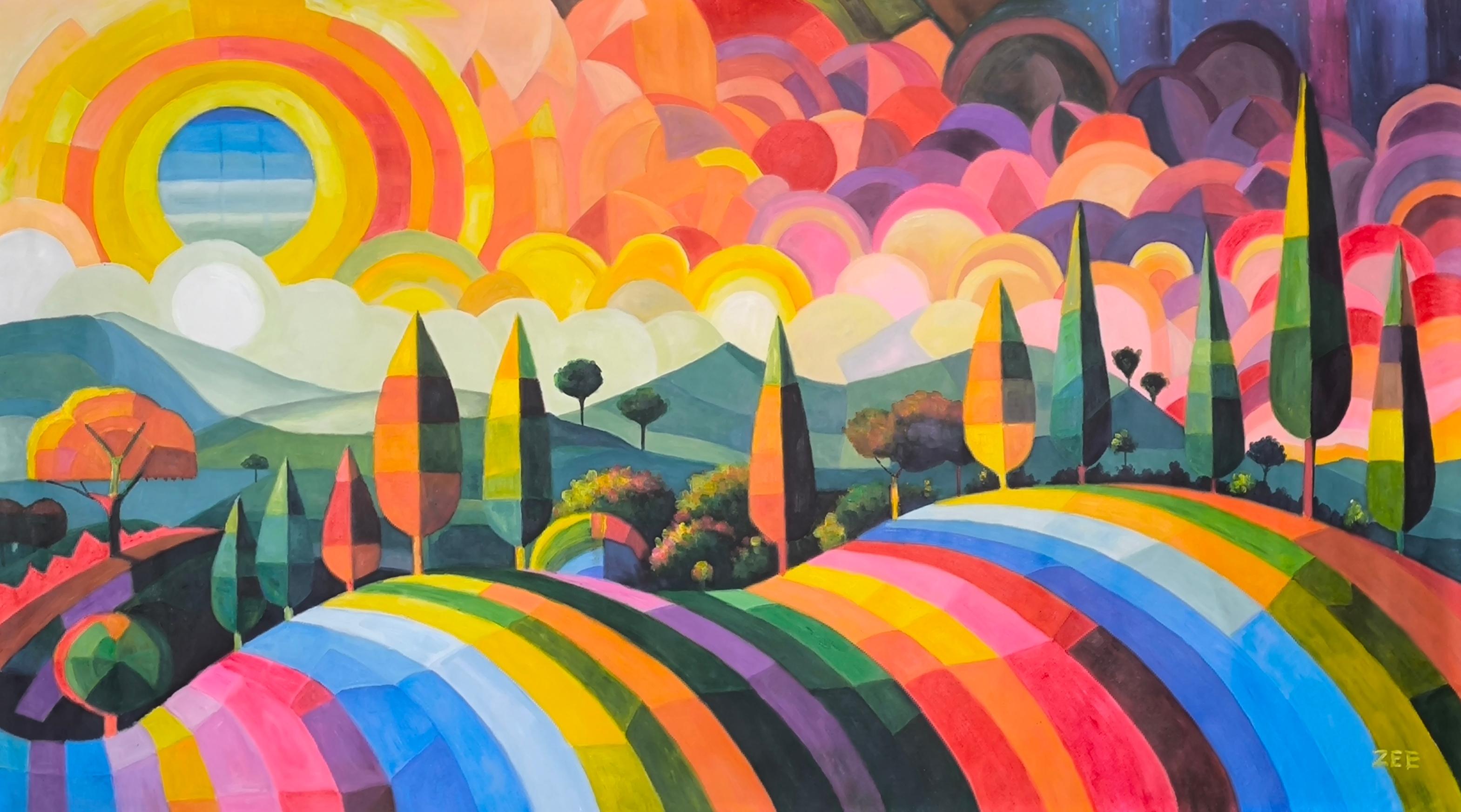 ZEE Figurative Painting - Chromatic Rhapsody