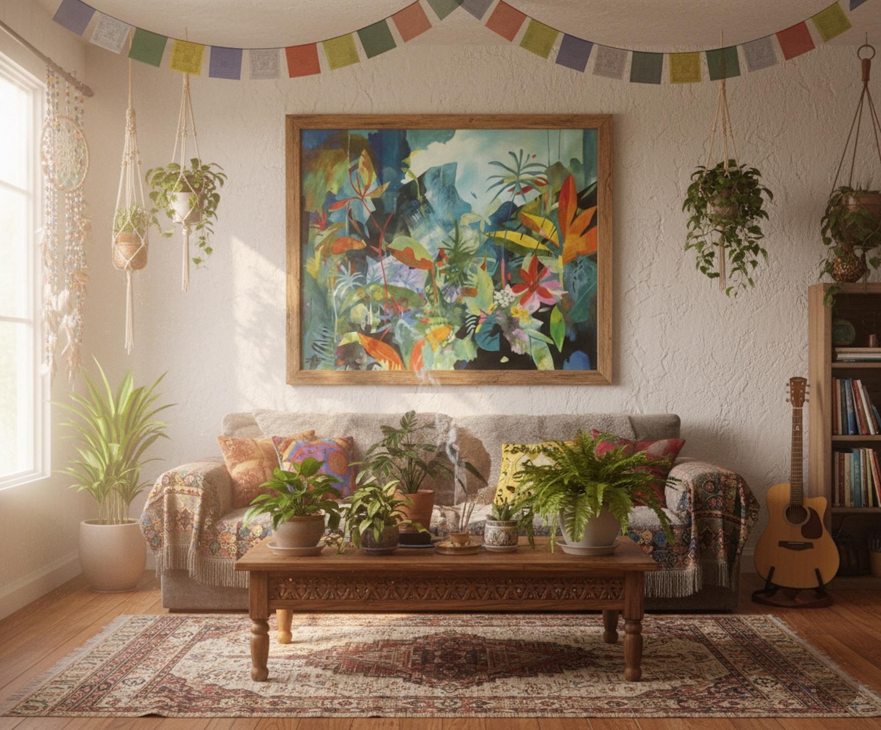 FLORAL ILLUSION - Painting by ZEE
