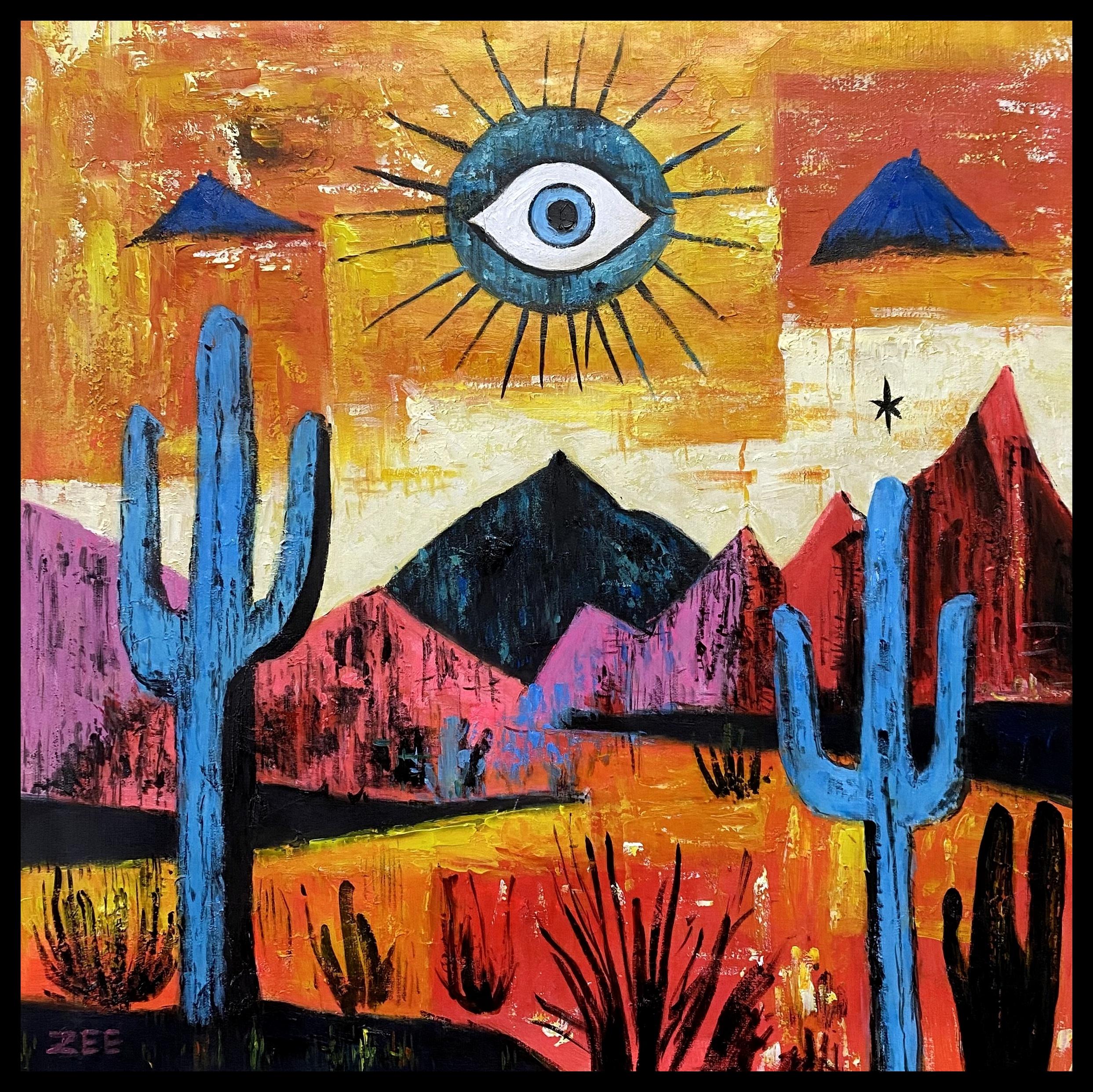OPEN EYE - Post-Modern Painting by ZEE