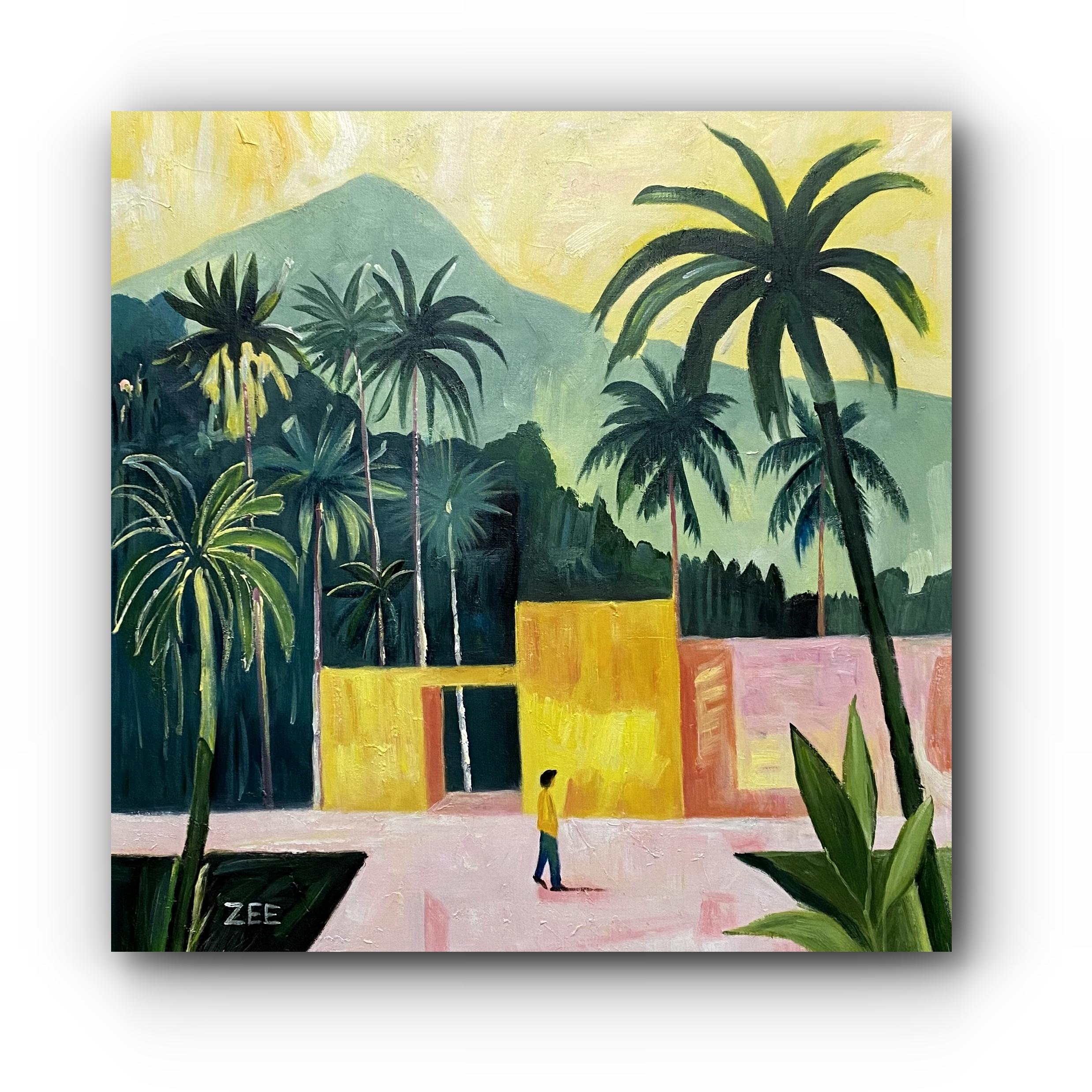 PALM HOUSE - Painting by ZEE