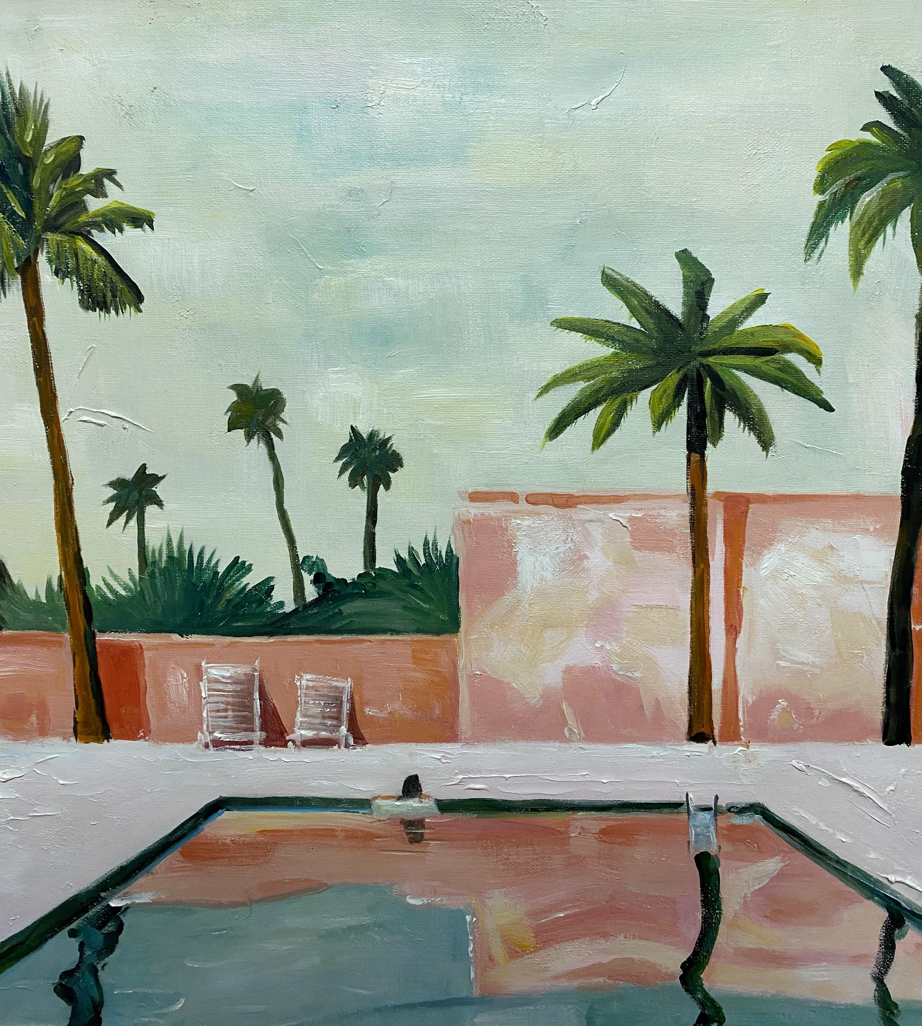 PALMENHAUS (Postmoderne), Painting, von ZEE