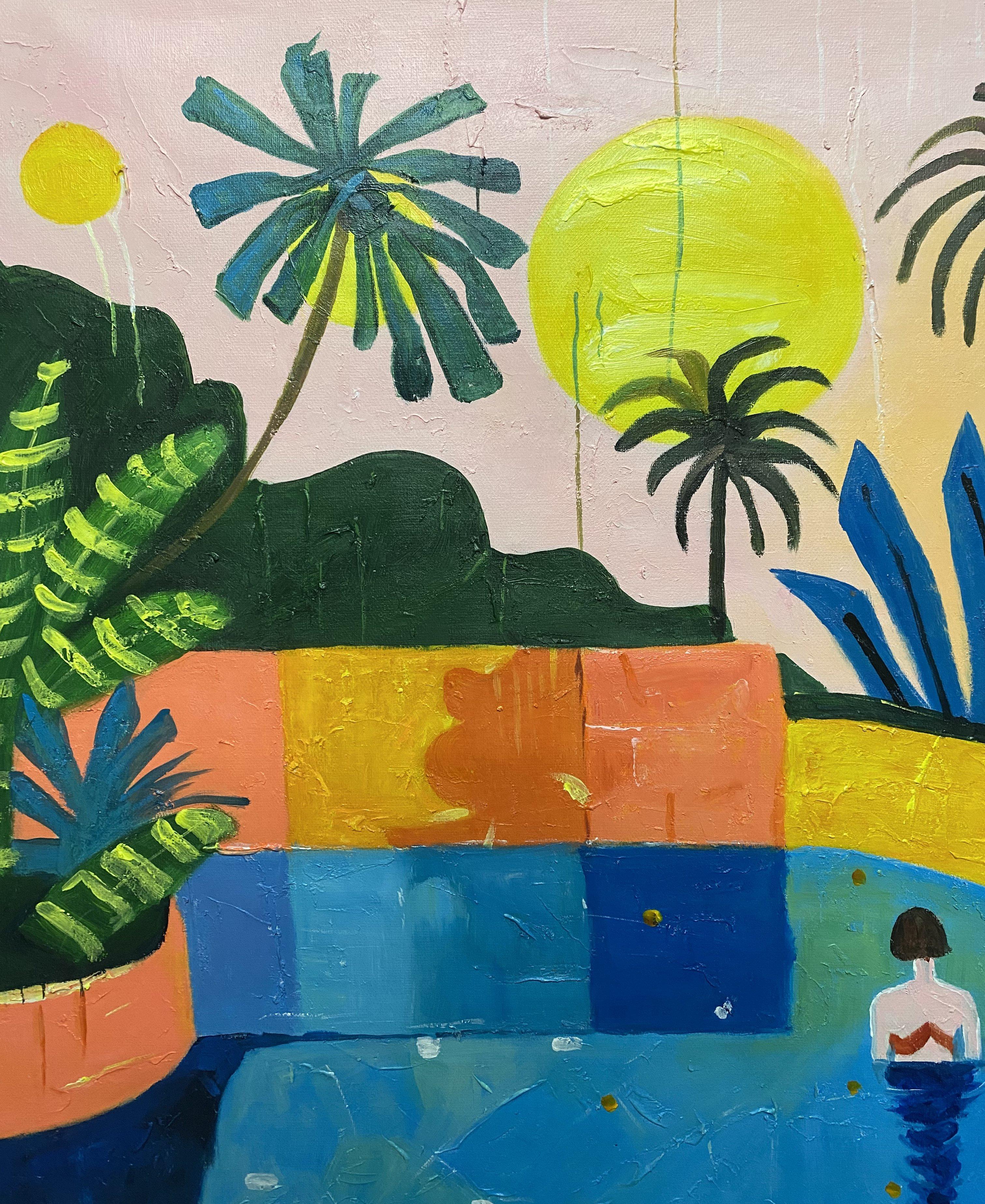 Emerging young artist with a very personal and recognizable style.
Without a doubt he will have a long journey and a great progression in her artistic career.

Acrylic on canvas
Shipped rolled in a tube directly from the artist's studio.

Made and