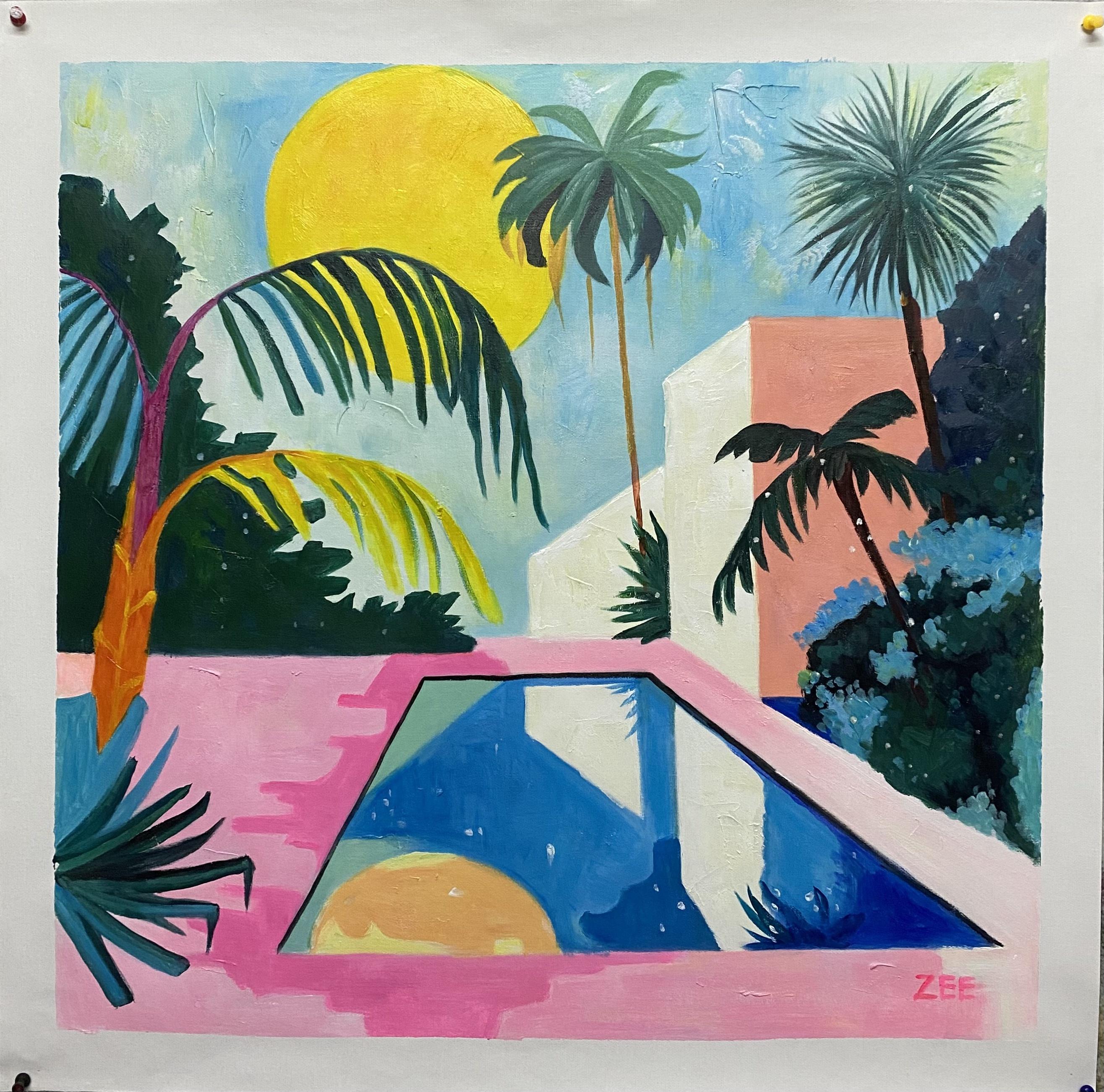 Aufstrebender junger Künstler mit einem sehr persönlichen und erkennbaren Stil.
Zweifellos wird er eine lange Reise und einen großen Fortschritt in ihrer künstlerischen Karriere haben.

Acryl auf Leinwand
Der Versand erfolgt in einer Rolle direkt