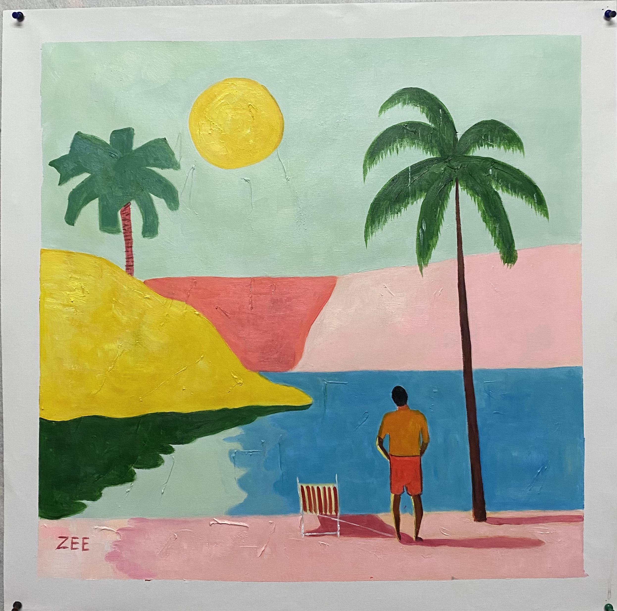 Aufstrebender junger Künstler mit einem sehr persönlichen und erkennbaren Stil.
Zweifellos wird er eine lange Reise und einen großen Fortschritt in ihrer künstlerischen Karriere haben.

Acryl auf Leinwand
Der Versand erfolgt in einer Rolle direkt