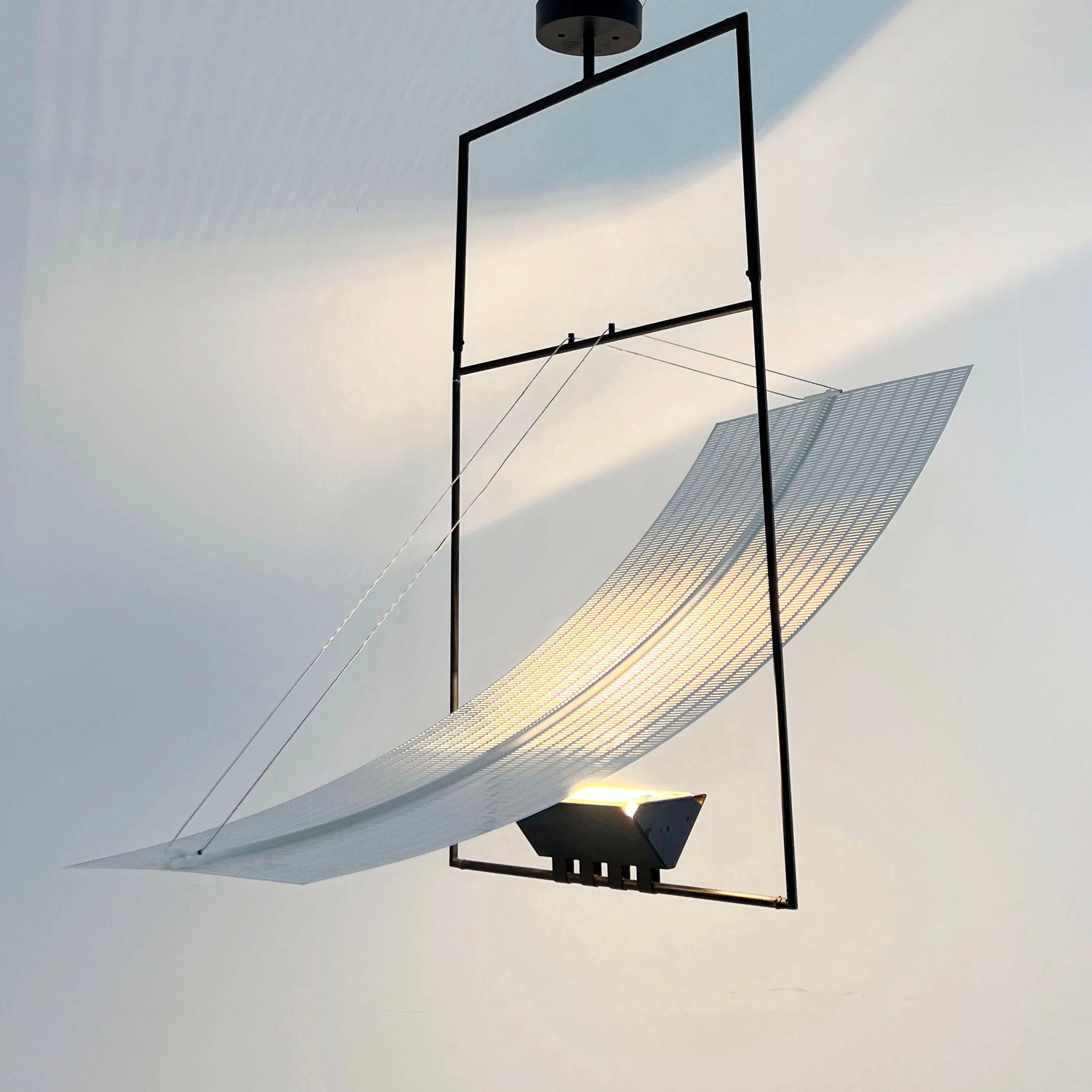 Italian Zefiro Hanging Lamp by Mario Botta for Artemide, 1980s For Sale