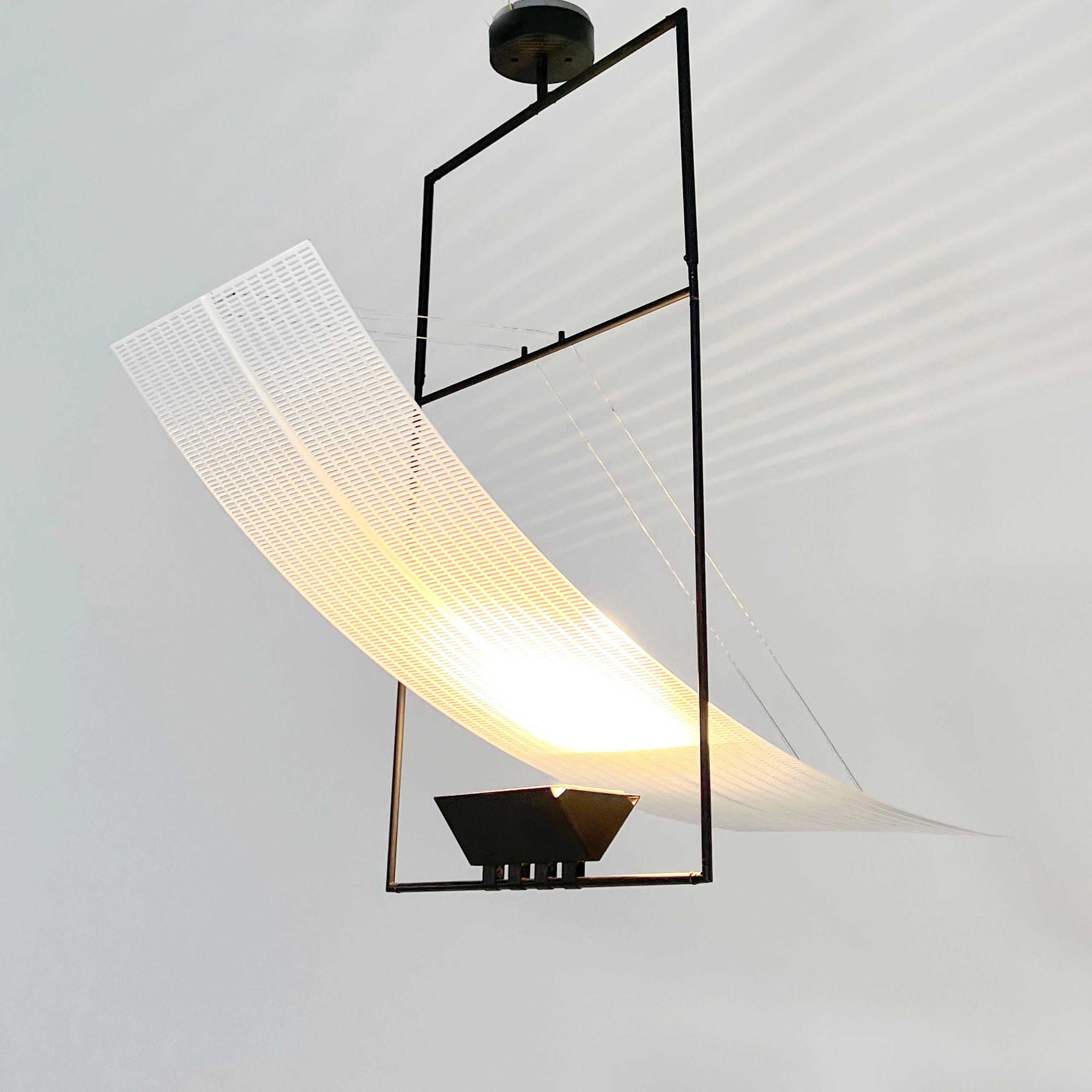 Late 20th Century Zefiro Hanging Lamp by Mario Botta for Artemide, 1980s For Sale