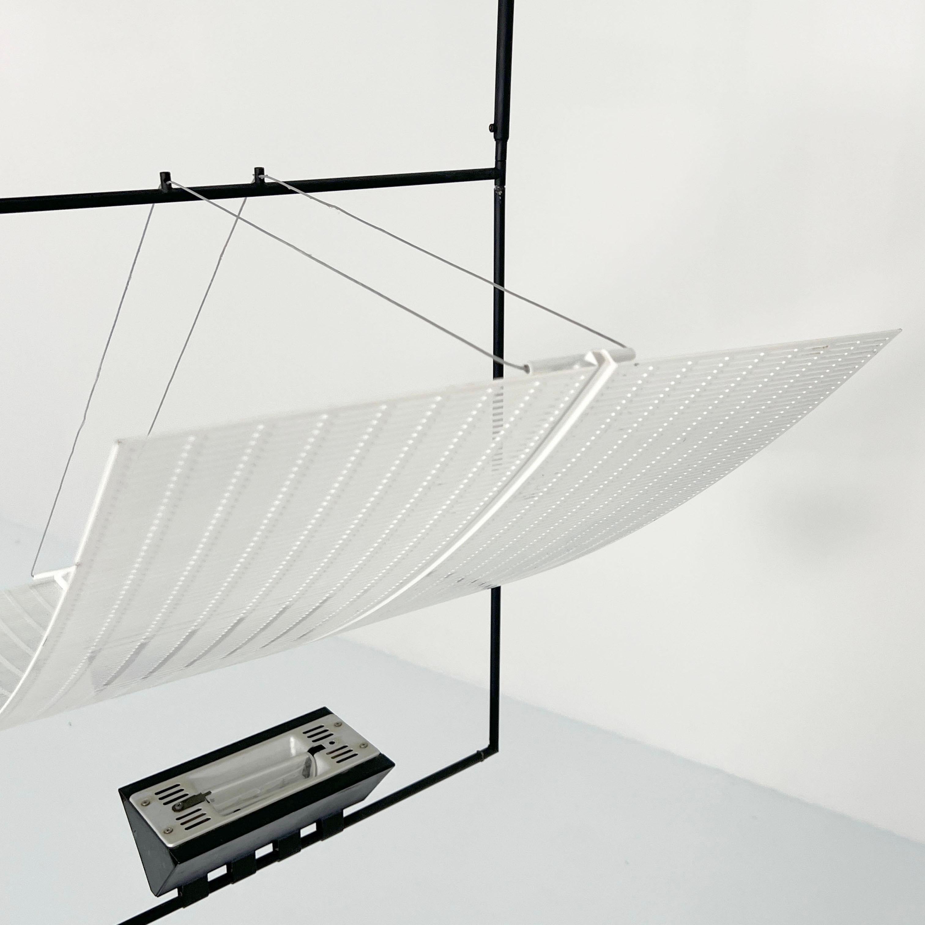 Metal Zefiro Hanging Lamp by Mario Botta for Artemide, 1980s For Sale