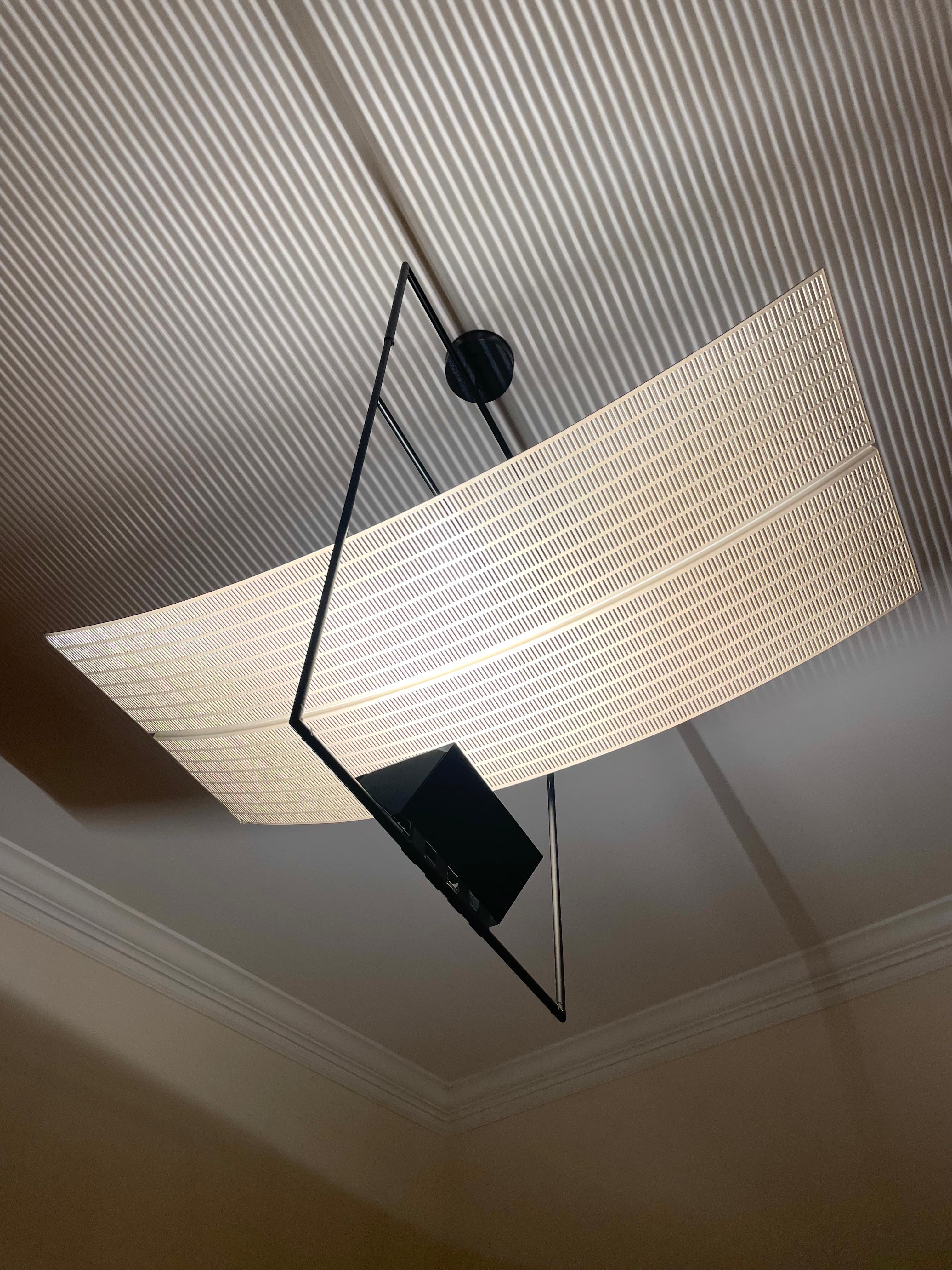 Zefiro Hanging lamp designed by Mario Botta for Artemide In Good Condition In Centreville, VA