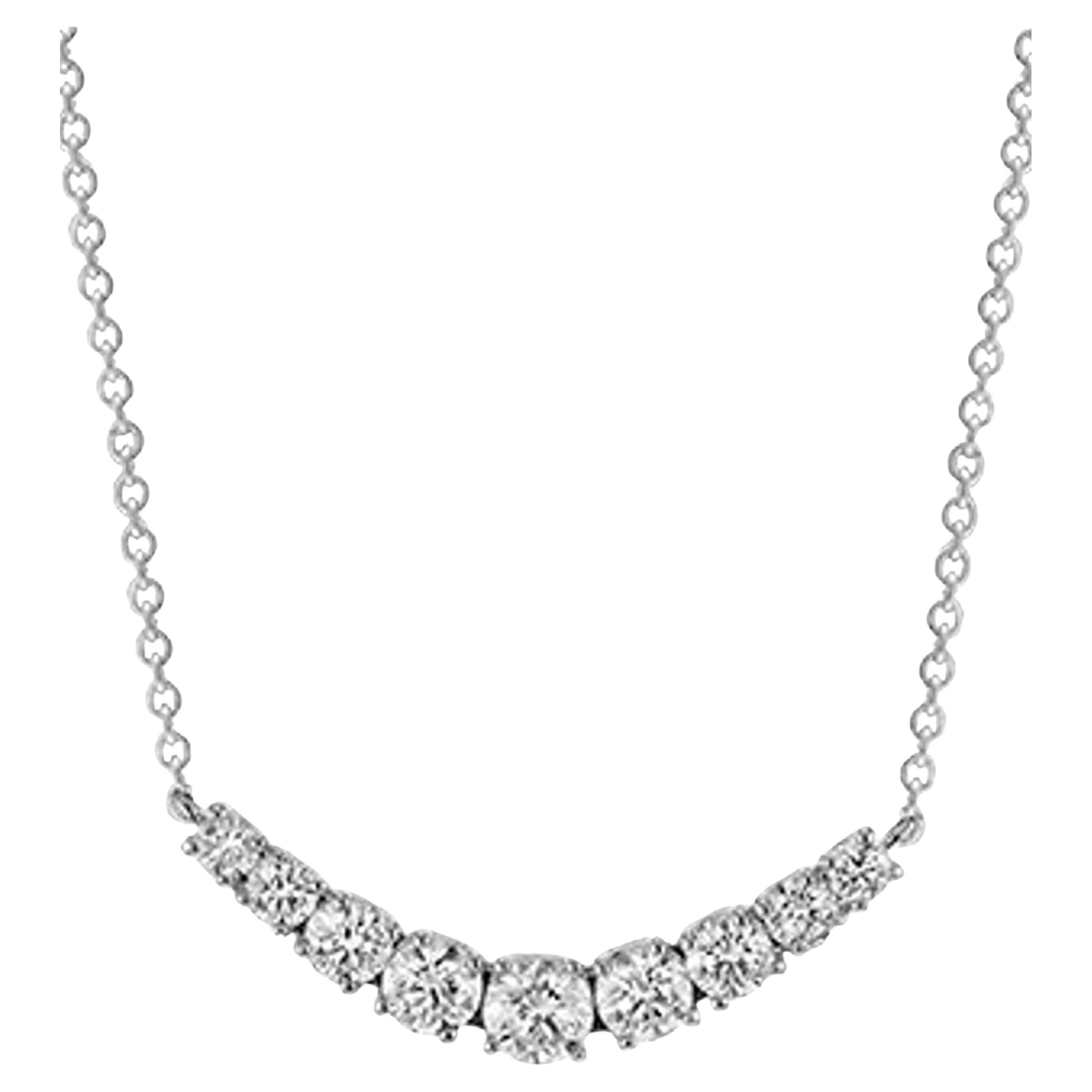 Zeghani ZP830 Collana in oro bianco 14K 0,51 carati di diamanti tondi