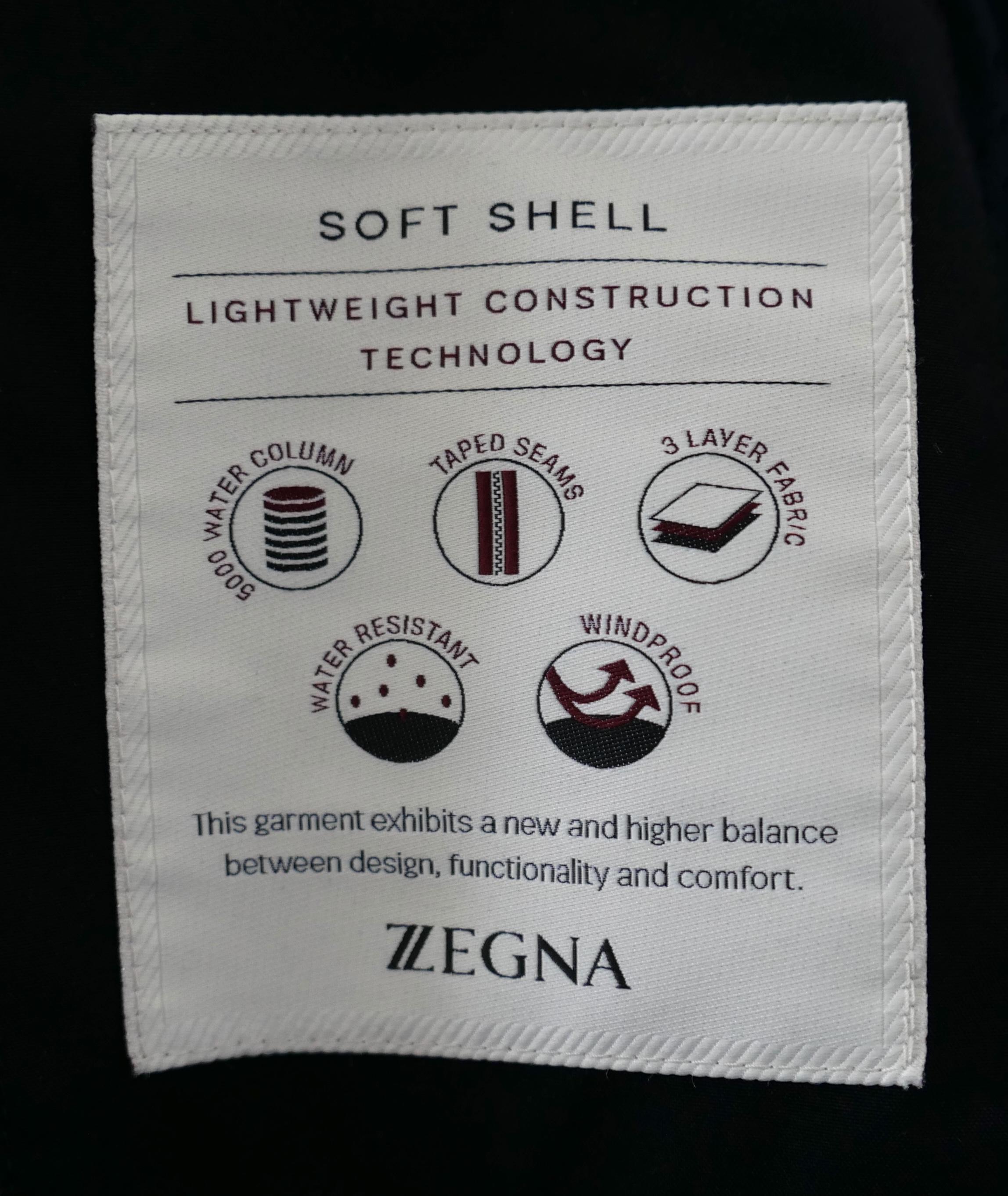 Zegna Nero 2 in 1 Soft Shell Anorak Puffer Coat Jacket in vendita 7