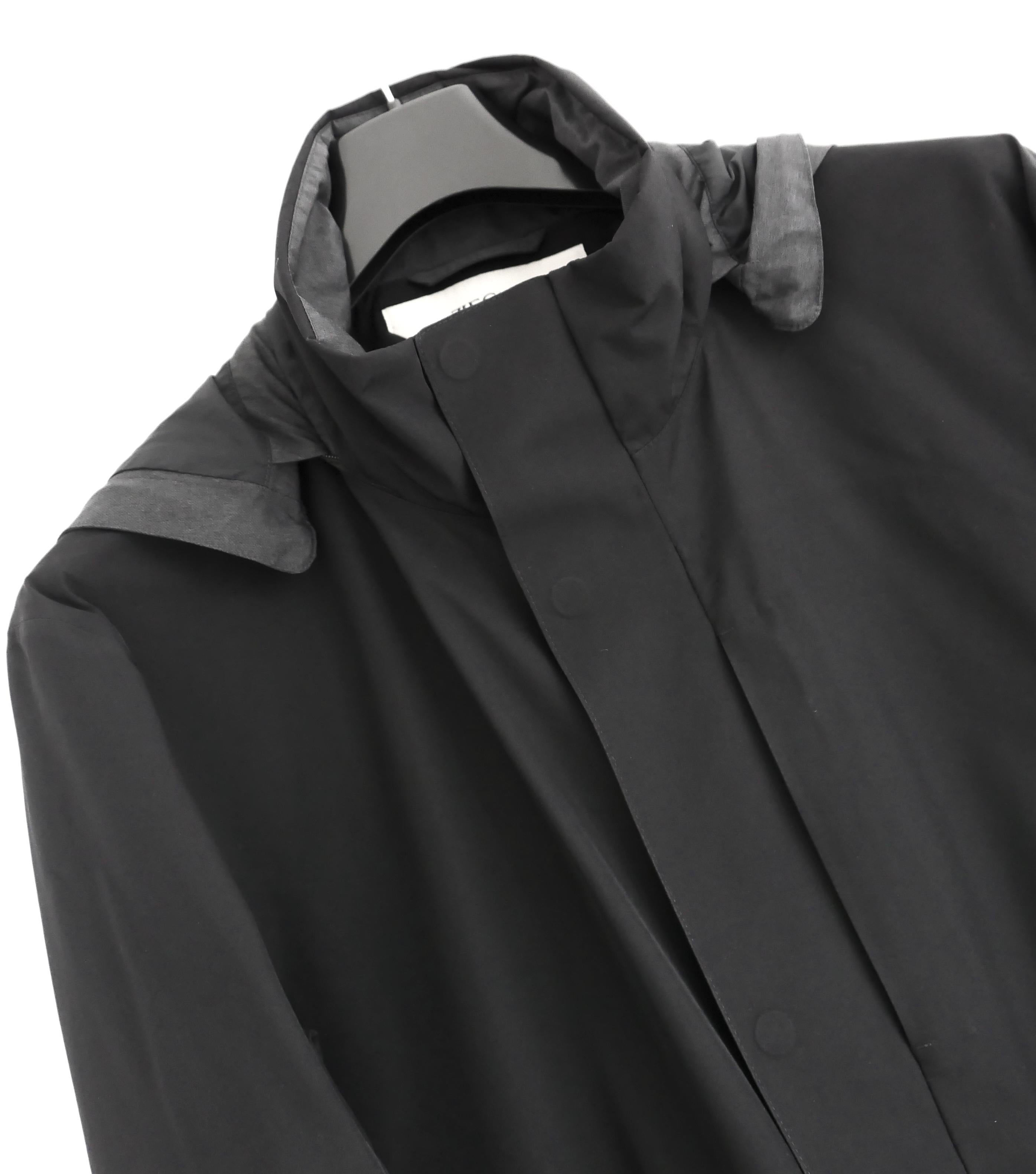 Zegna Nero 2 in 1 Soft Shell Anorak Puffer Coat Jacket in vendita 1