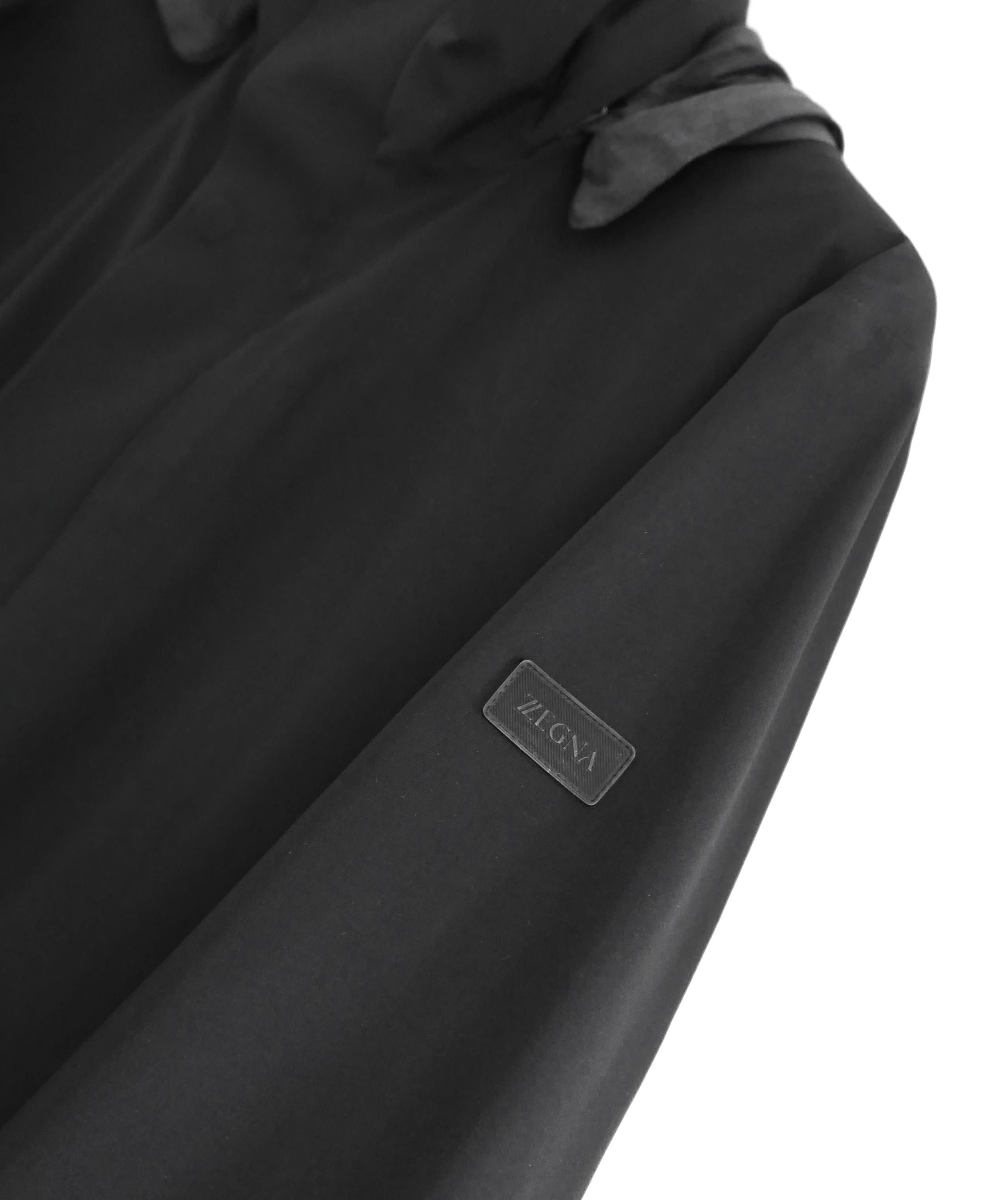 Zegna Nero 2 in 1 Soft Shell Anorak Puffer Coat Jacket in vendita 2