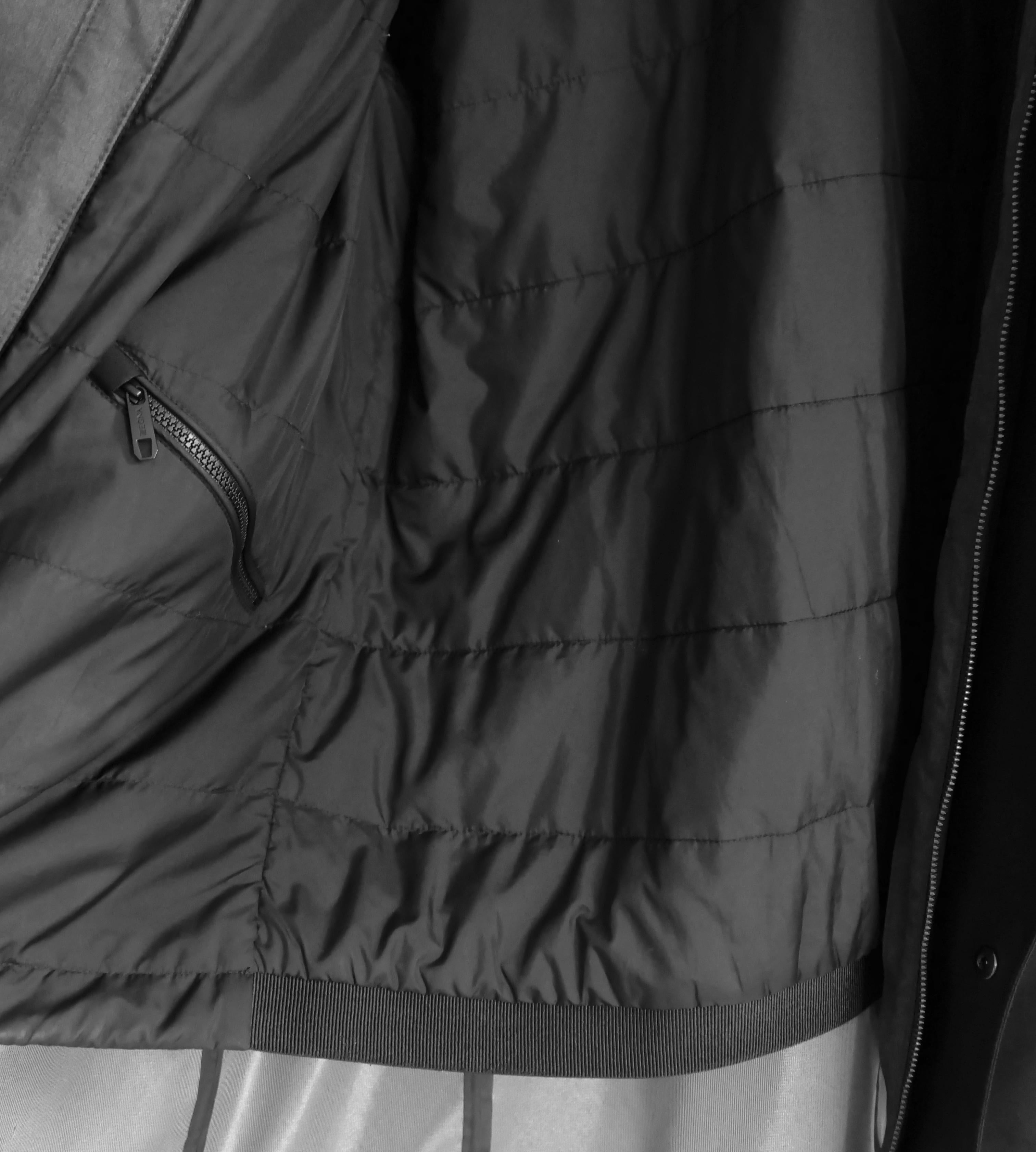 Zegna Nero 2 in 1 Soft Shell Anorak Puffer Coat Jacket in vendita 5