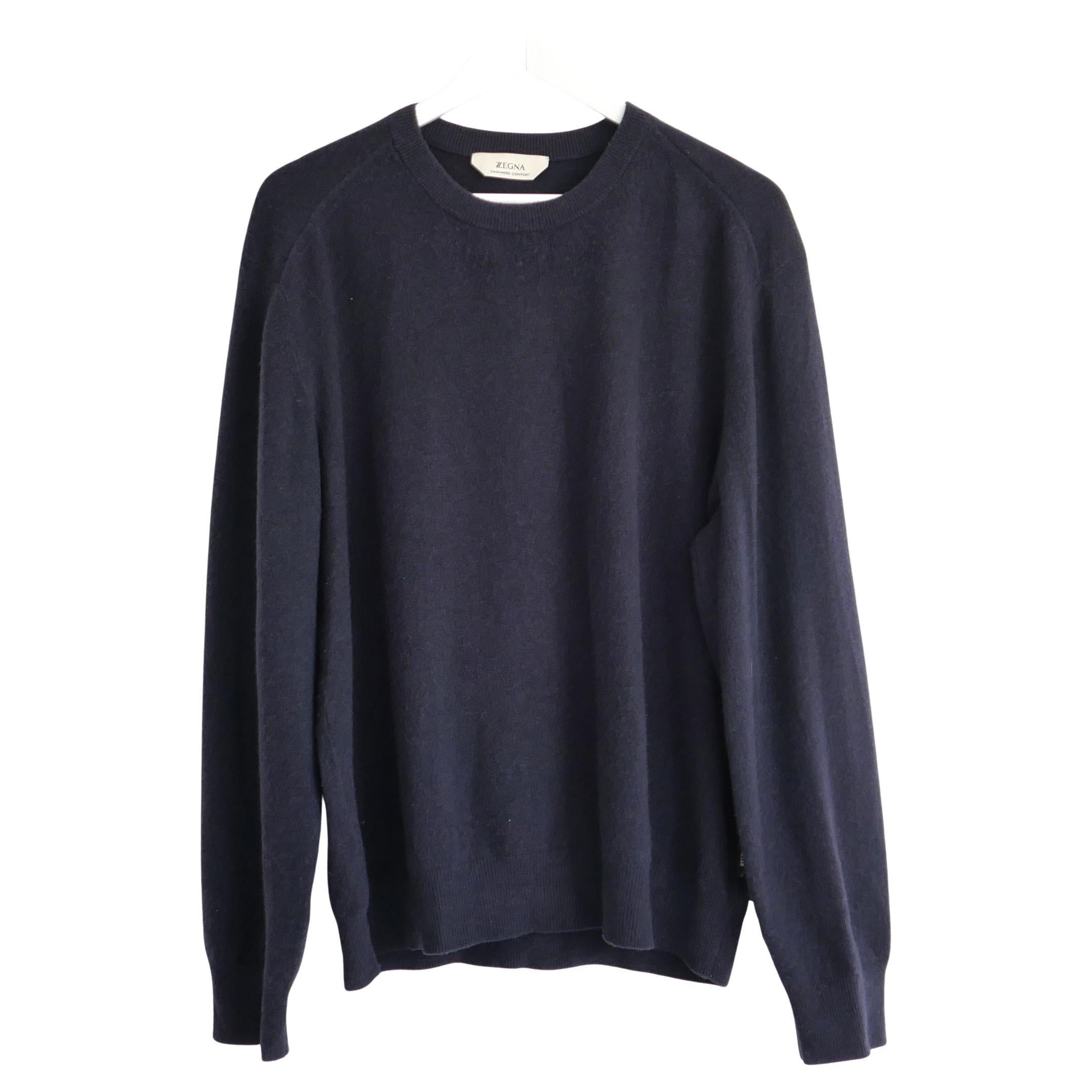Zegna Blue Cashmere Sweater