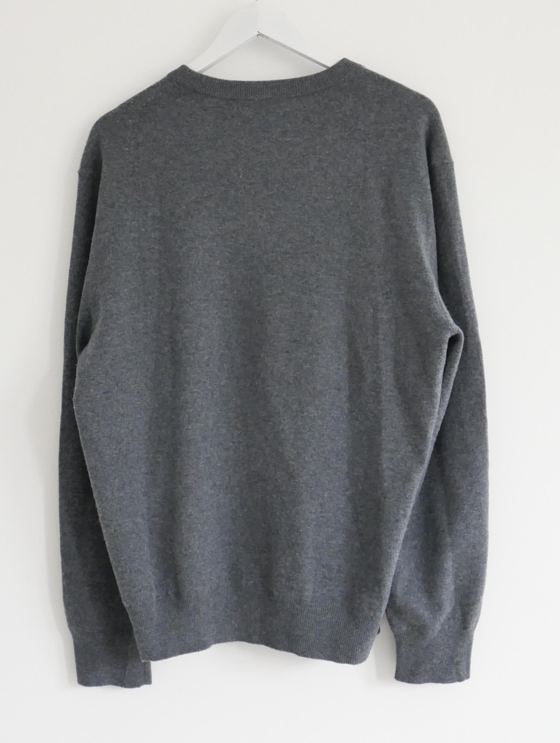 Zegna Pull en cachemire gris en vente 1