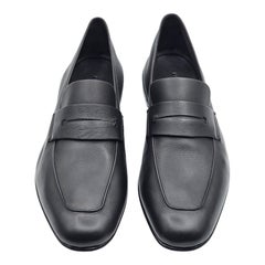 Zegna L'Asola Penny Loafers Leather in Dark Brown
