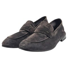 Zegna L'Asola Penny Loafers aus Wildleder in Brown