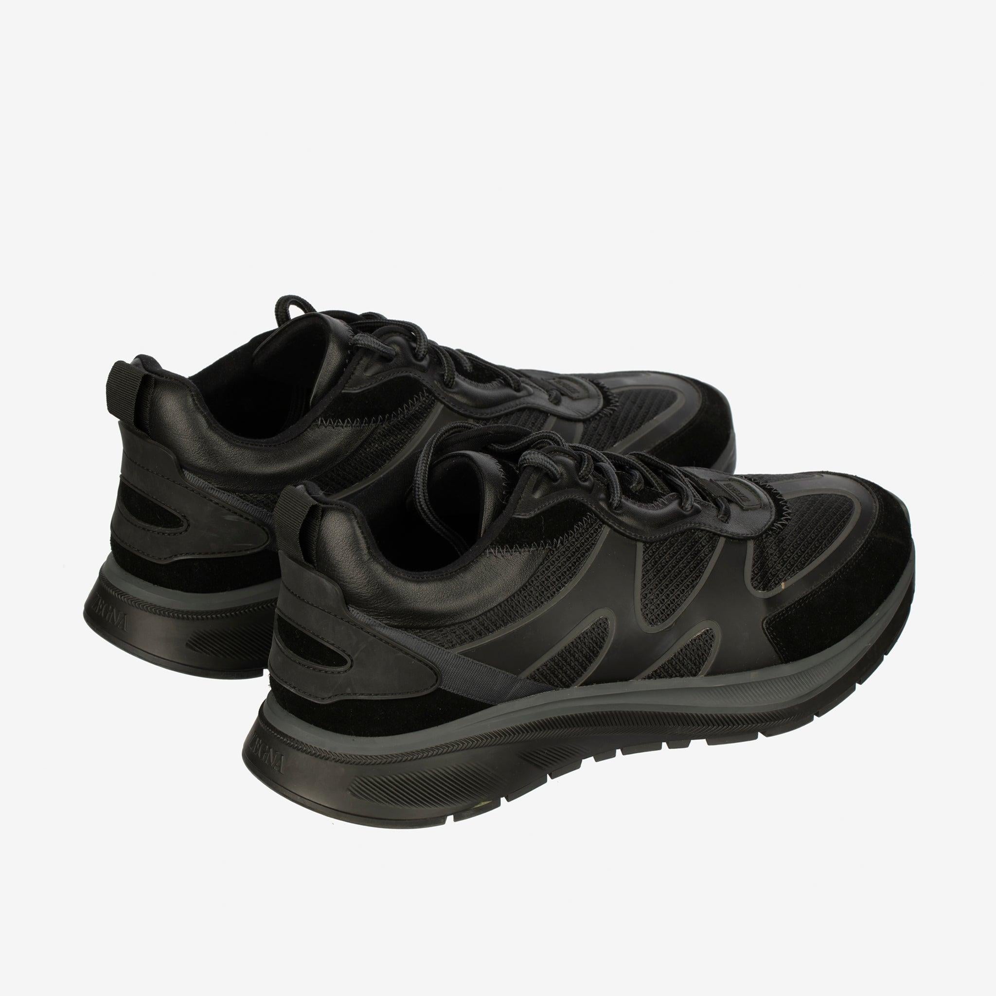 Scarpe da ginnastica nere da uomo Zegna - Taglia 11 US in vendita 5