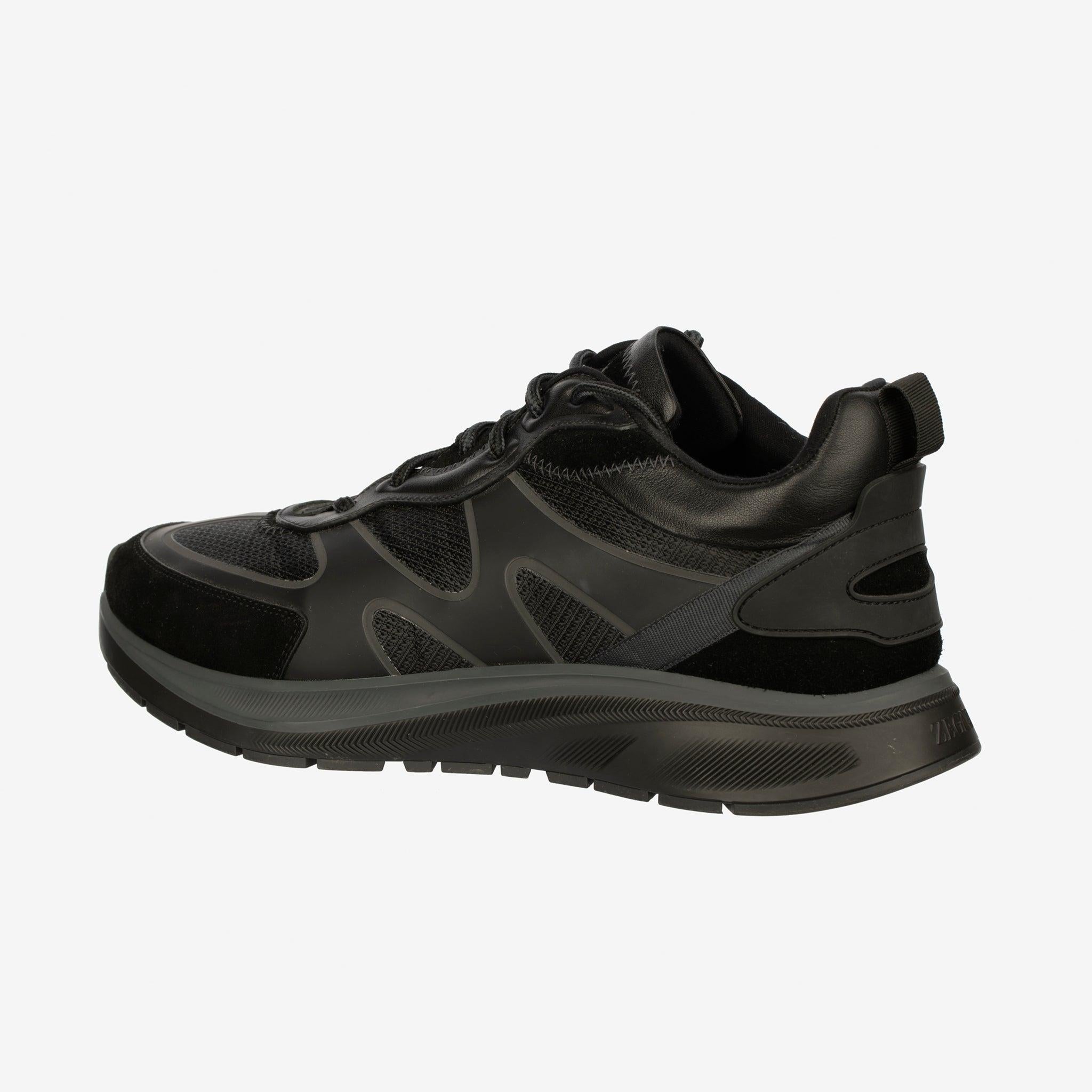 Scarpe da ginnastica nere da uomo Zegna - Taglia 11 US in vendita 1