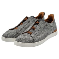Zegna #UseTheExisting Triple Stitch Wool Sneakers in Gray