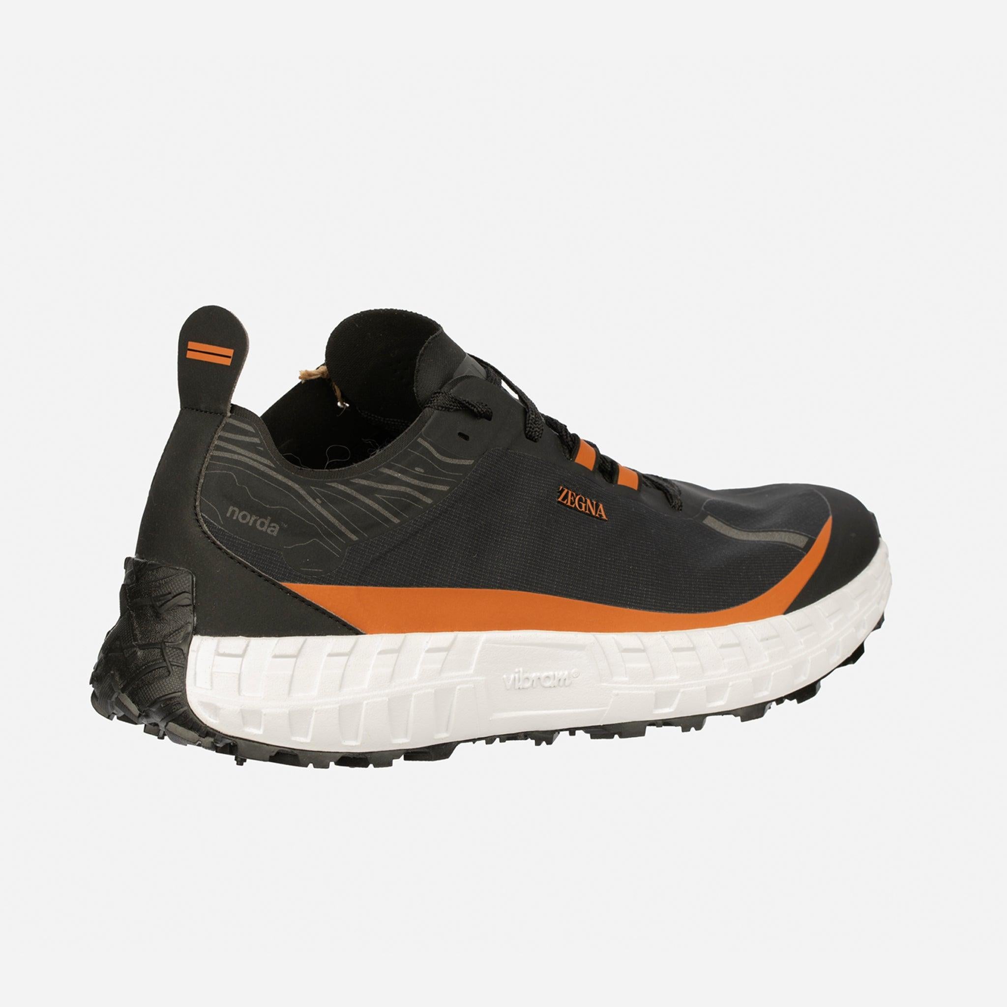Zegna x Norda Vibram Herren Turnschuhe - Schwarz & Terracotta - Größe 11 US im Angebot 11