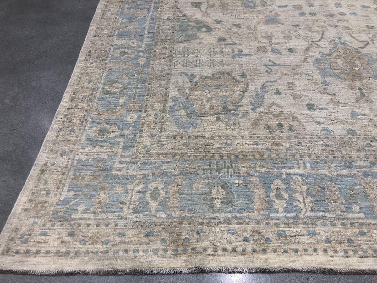 Hand-Knotted Zeigler Design Area Rug For Sale