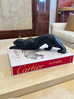 Zeila Black Panther Crystal Sculpture by Lalique