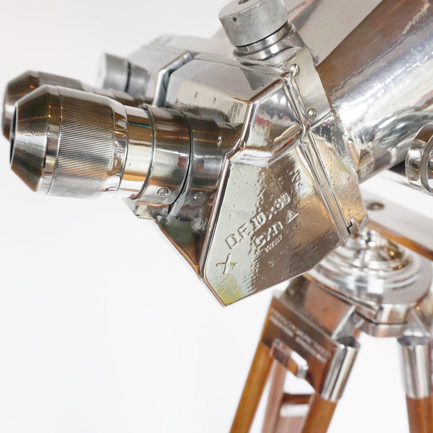 Chrome Emil Busch 10x80 WW11 Naval/Marine Binoculars
