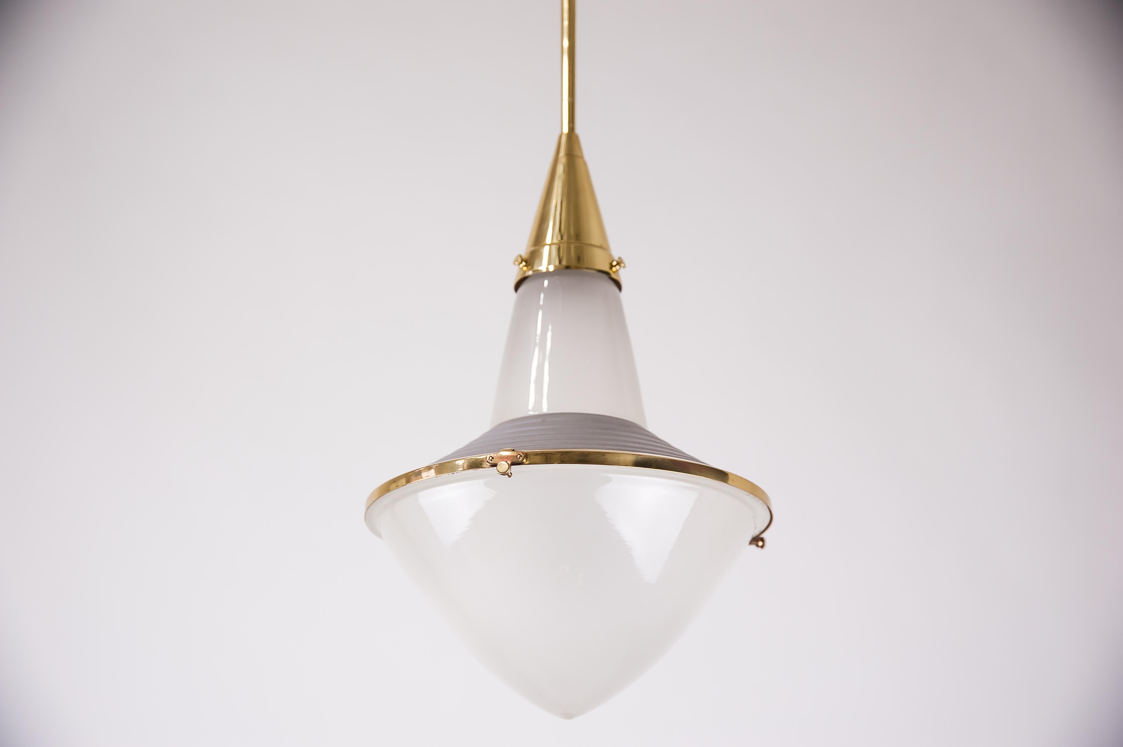 Zeiss Ikon IK 240 Pendel Leuchte Adolf Meyer Bauhaus Design Vintage Lampe 