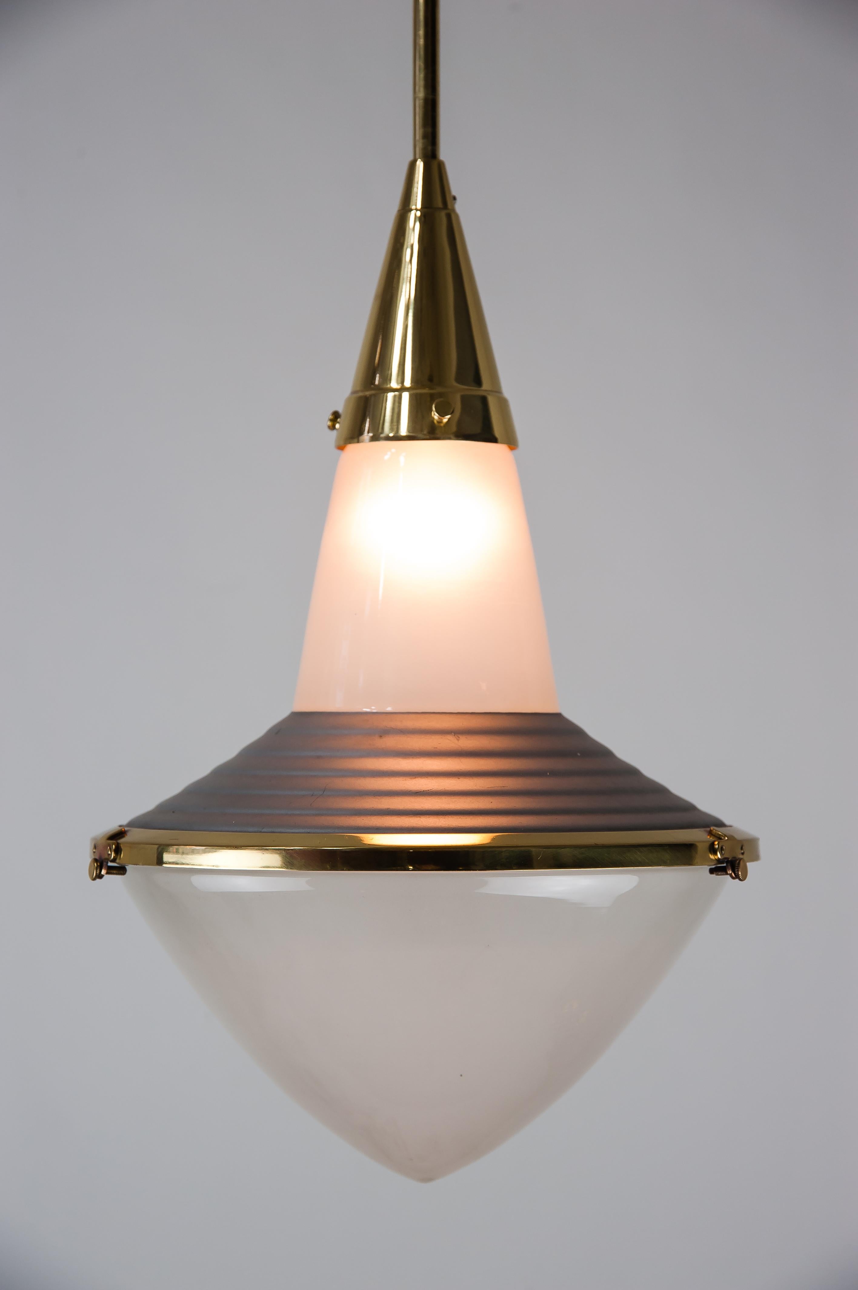 Brass Zeiss Ikon by Adolf Meyer Bauhaus Art Deco Lamp, Germany, circa 1930s For Sale