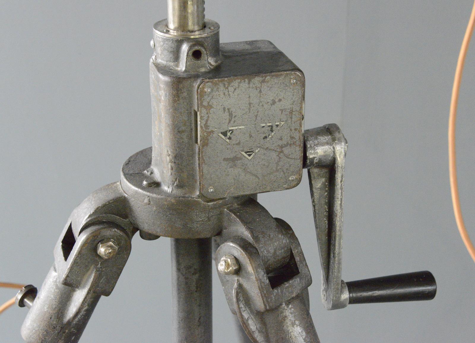 German Zeiss Ikon Inspection Lamps Circa 1940s For Sale