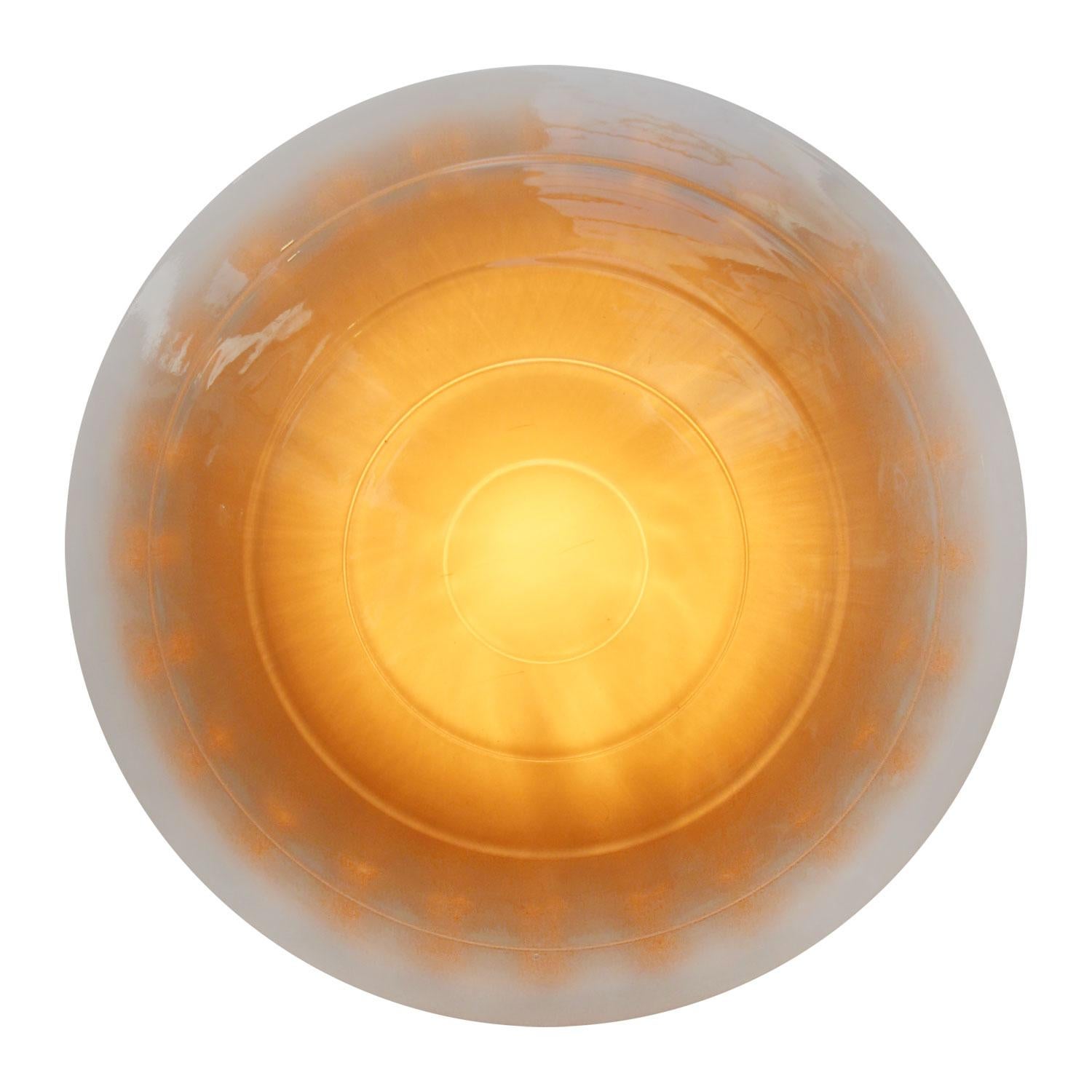 Zeiss Ikon Mercury Glass Pendant Lights by Adolf Meyer For Sale 3