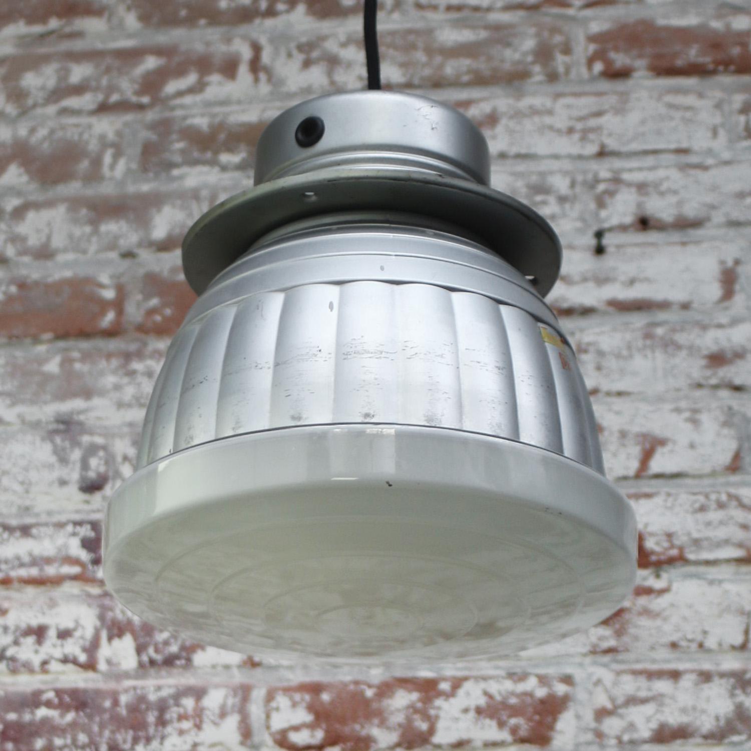 Zeiss Ikon Mercury Glass Pendant Lights by Adolf Meyer For Sale 6