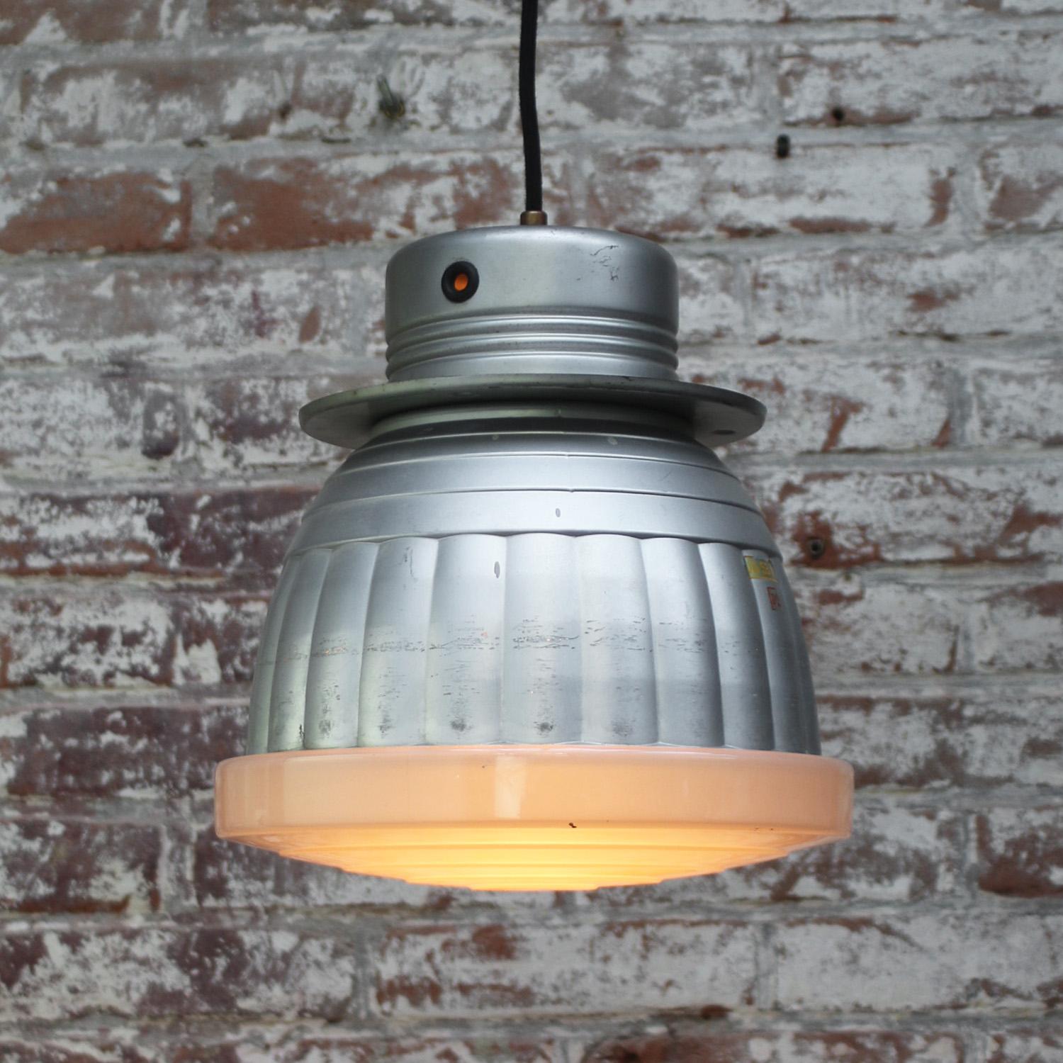 Zeiss Ikon Mercury Glass Pendant Lights by Adolf Meyer In Good Condition For Sale In Amsterdam, NL
