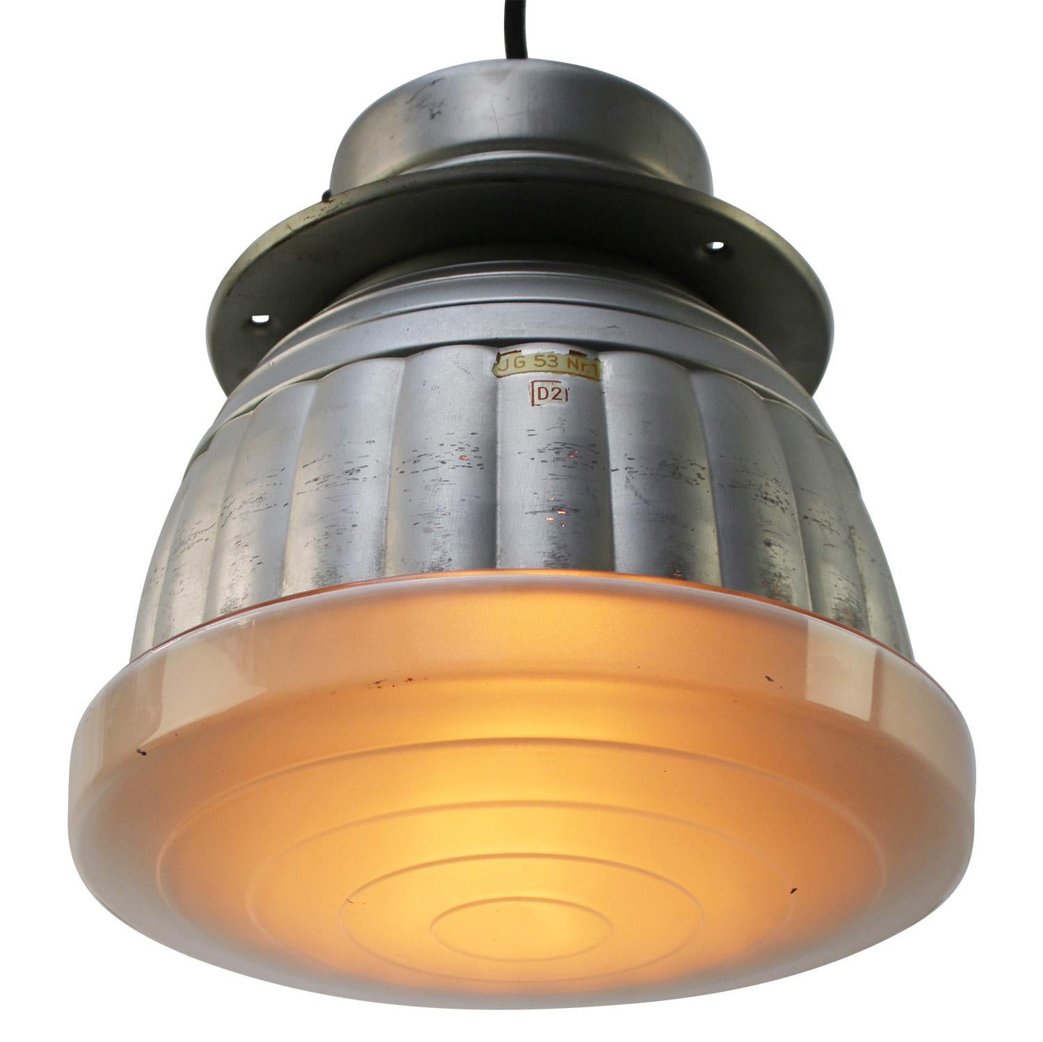 Zeiss Ikon Mercury Glass Pendant Lights by Adolf Meyer For Sale 2