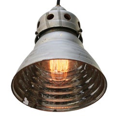 Zeiss Ikon Mercury Mirror Glass Vintage Industrial Pendant Light