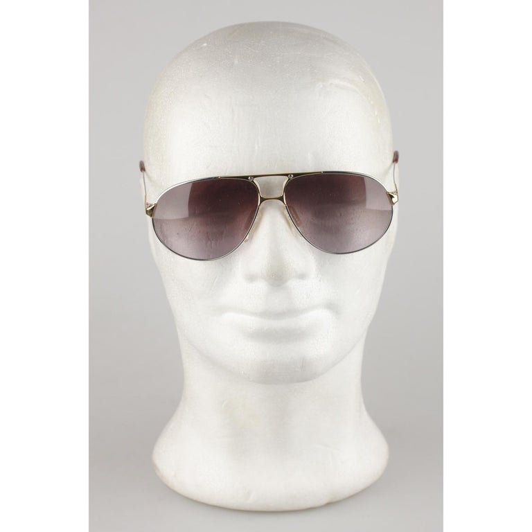 Zeiss Vintage Aviator Silver Sunglasses 5893 4000 62mm New Old Stock at