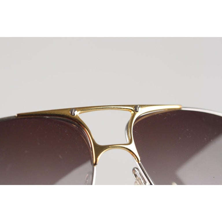 Zeiss Vintage Aviator Silver Sunglasses 5893 4000 62mm New Old Stock at