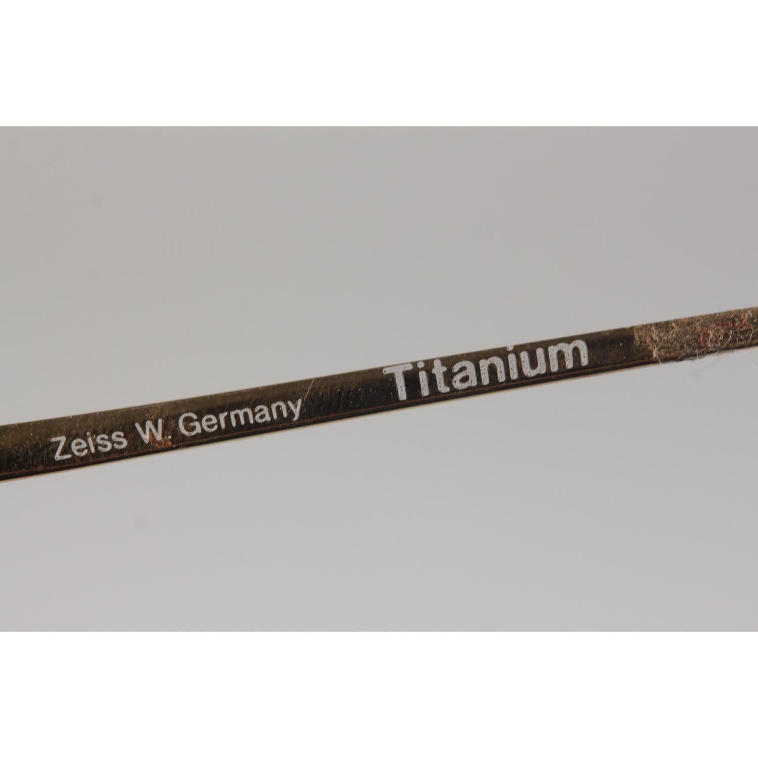 Zeiss Vintage Carat Titanium Gold Mens Sunglasses 5959 New Old Stock 1