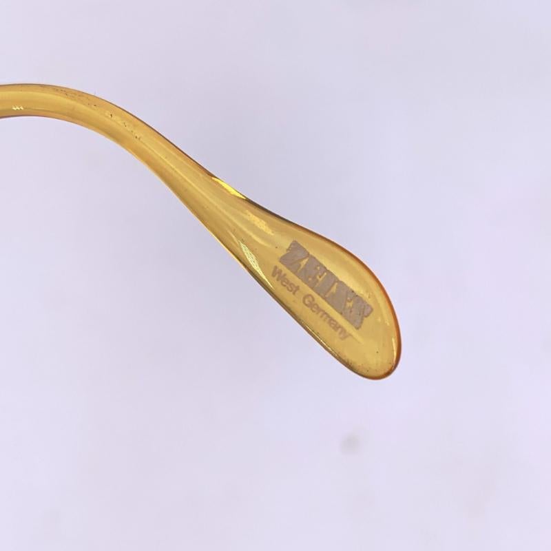 Marron Lunettes de soleil ovales pour femmes Zeiss Vintage Mod. 3177 2143 57/17 135 mm en vente