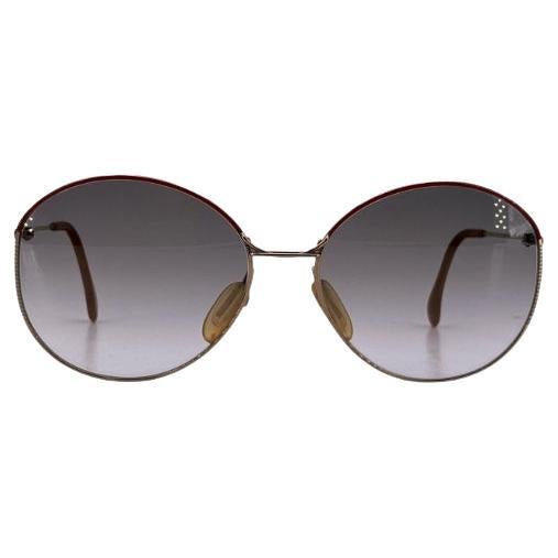 Lunettes de soleil ovales Zeiss Vintage Women R 6804 2490 56/16 130 mm Rouge