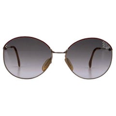 Lunettes de soleil ovales Zeiss Vintage Women R 6804 2490 56/16 130 mm Rouge