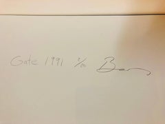 1991 "Gate" Großformatige signierte Vintage-Silbergelatine-Druckfotografie