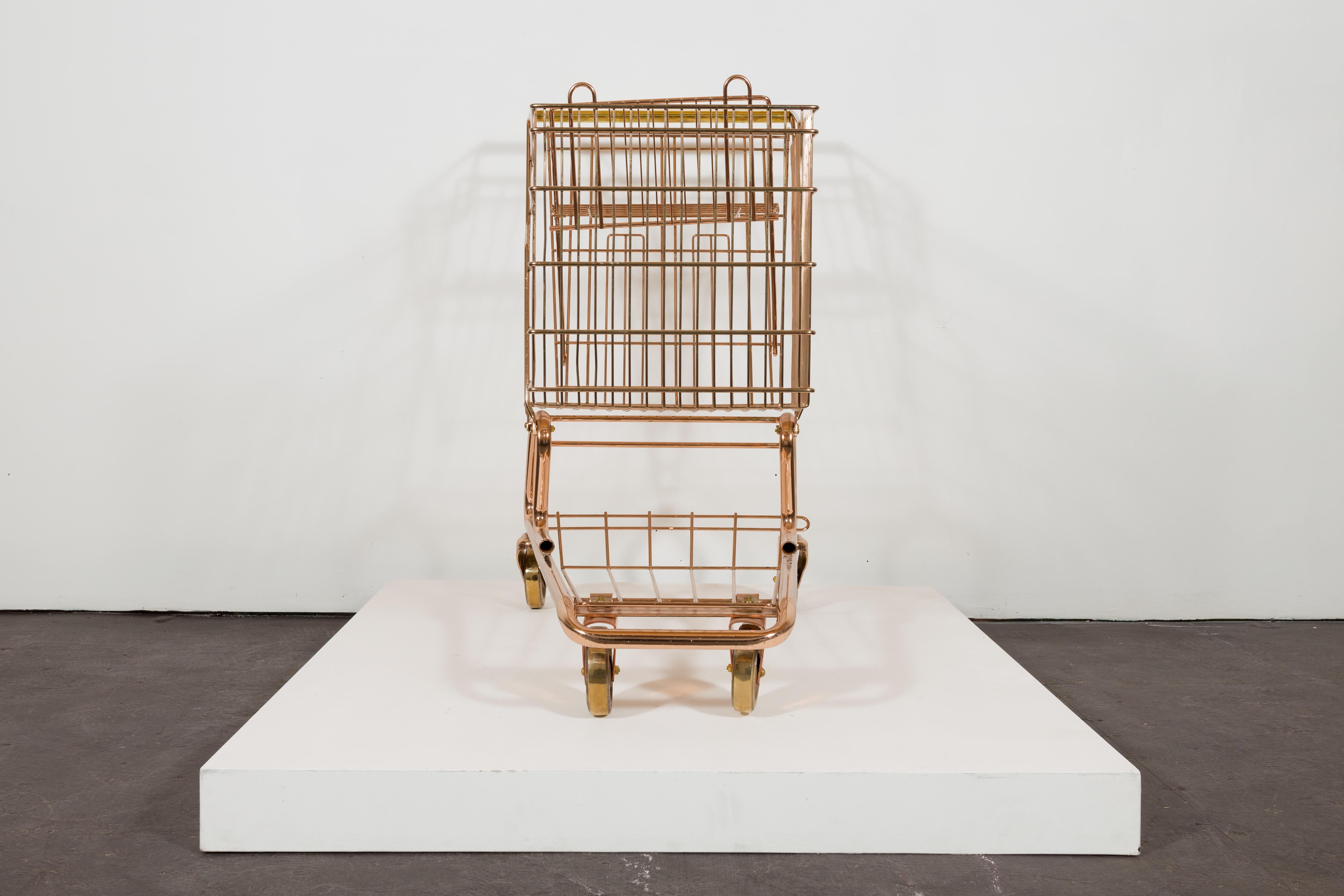 Shopping Cart - Contemporary Sculpture by Zeke Moores