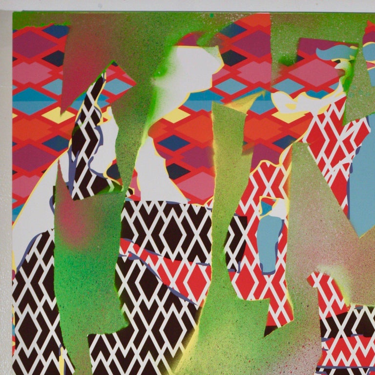 Zeke Williams - Zeke Williams, Harlequin, contemporary abstract acrylic ...