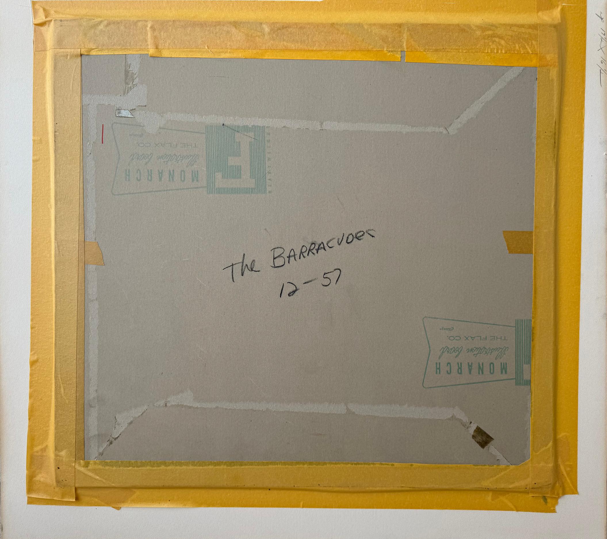 Romantisches Liebesdreieck auf Fischerboot - Mitte des Jahrhunderts im Angebot 8