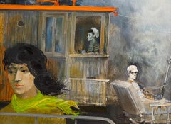 Romance Love Triangle on Fishing Boat - Mid-Century