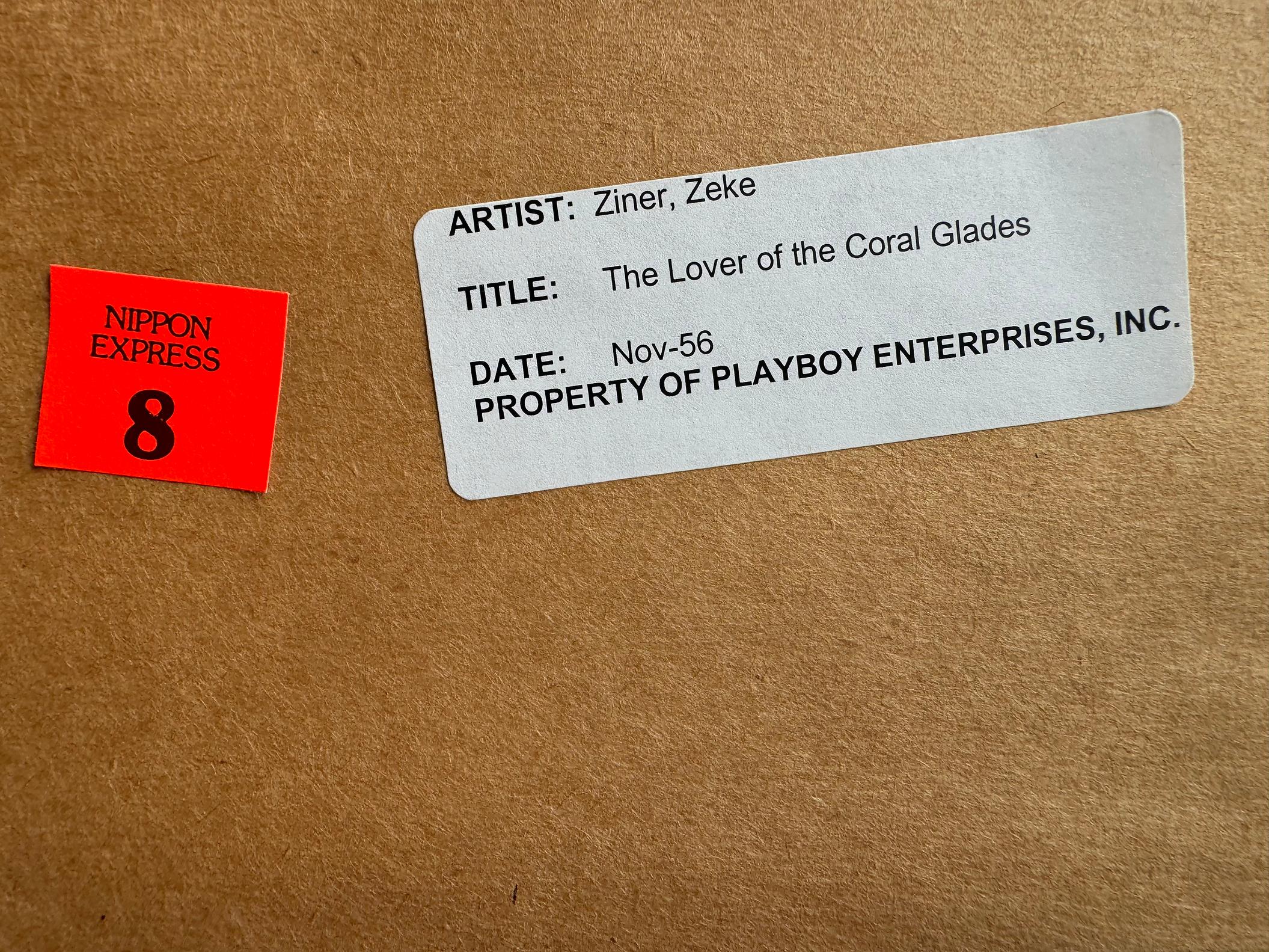 Deux baleines tourbillonnent dans une danse amoureuse au milieu des eaux bleues et jaunes en vente 6