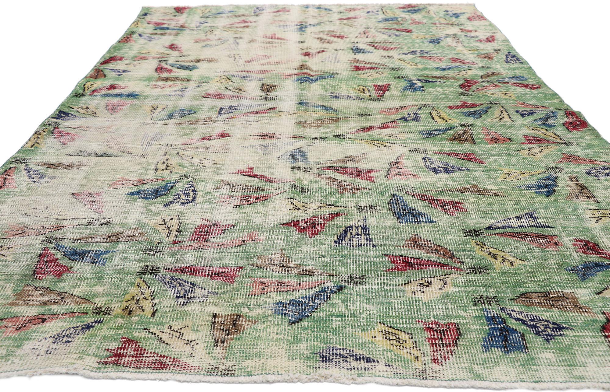 Alfombra Sivas Turca Zeki Muren de 1960 con Estilo Moderno Movimiento estético en venta
