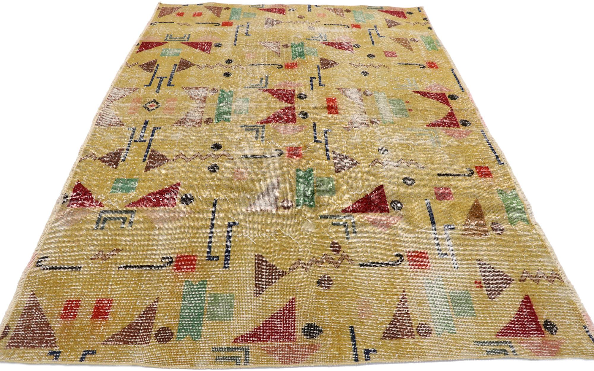 Hand-Knotted Zeki Muren Vintage Turkish Sivas Rug For Sale